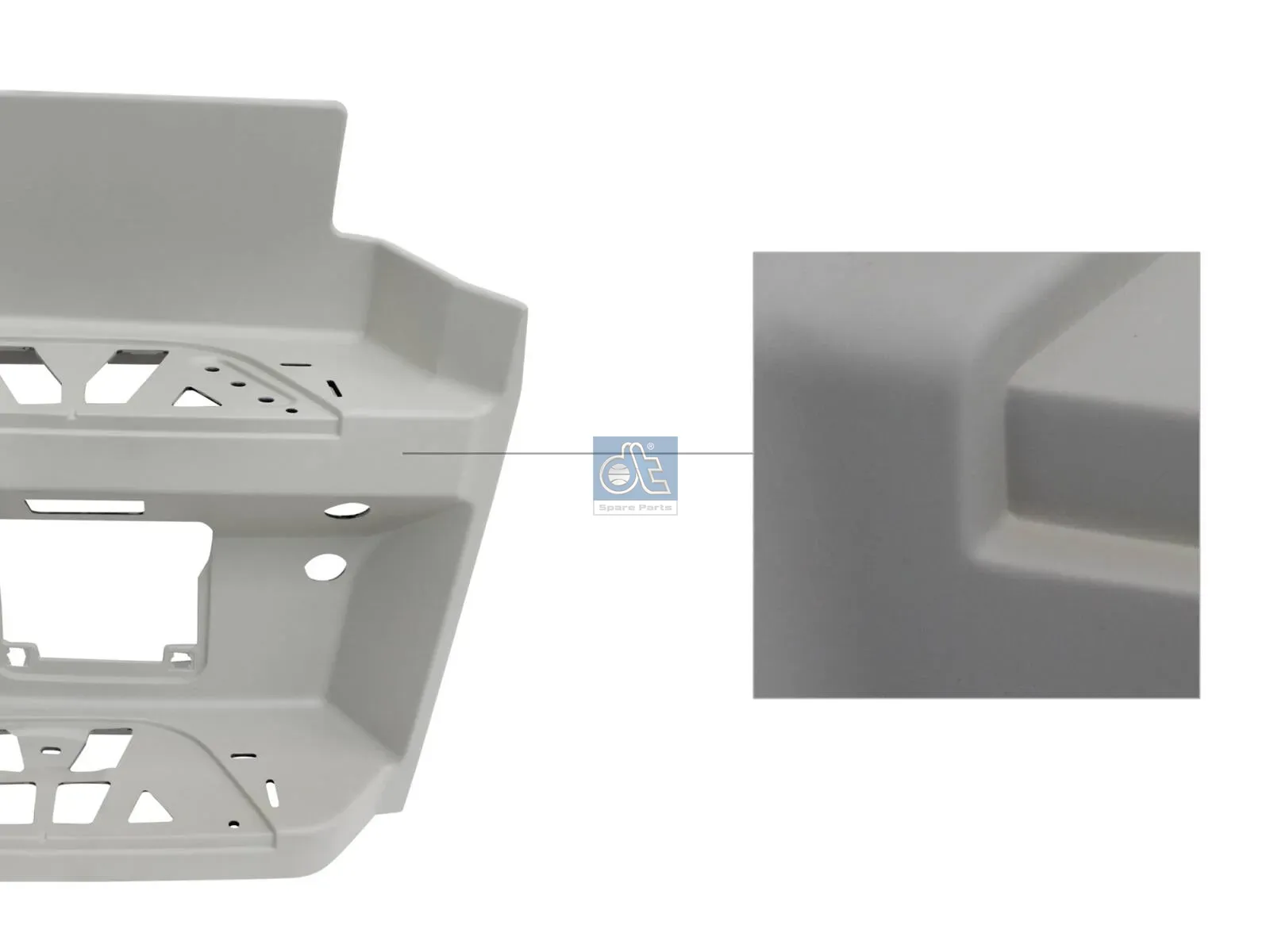 Instapkast, rechts, wit