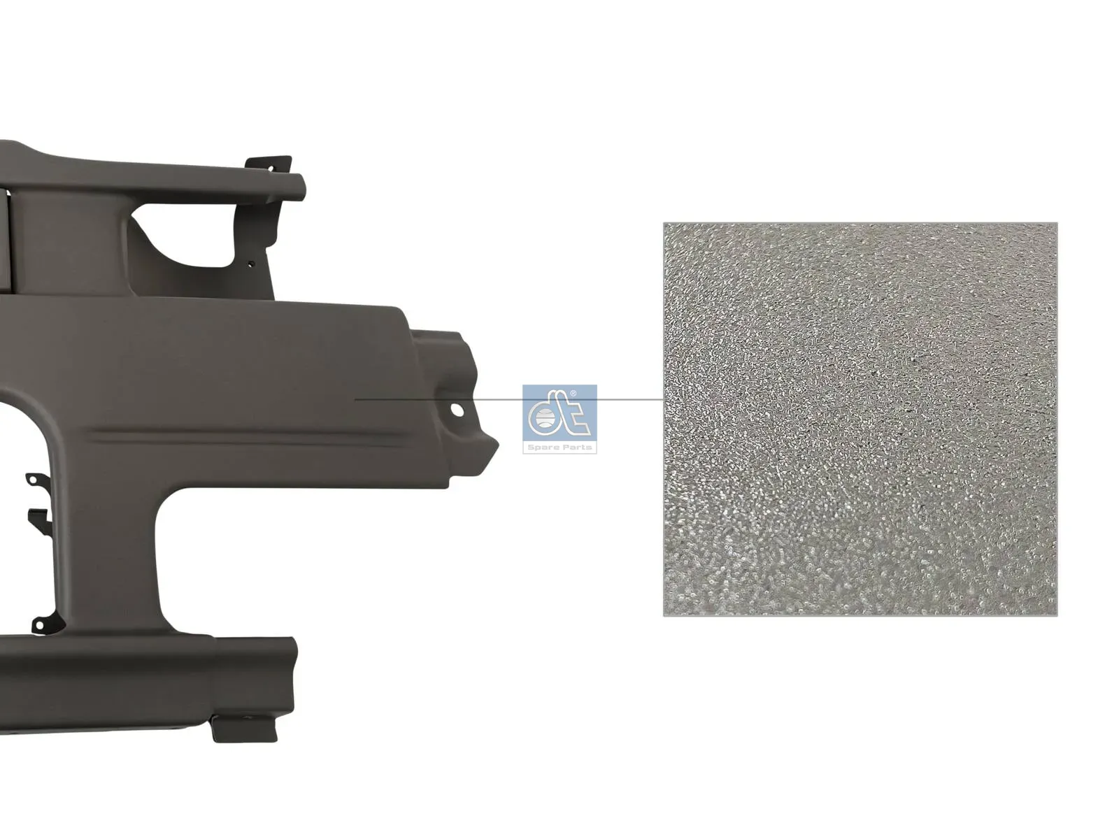 Bumper, voor, rechts
