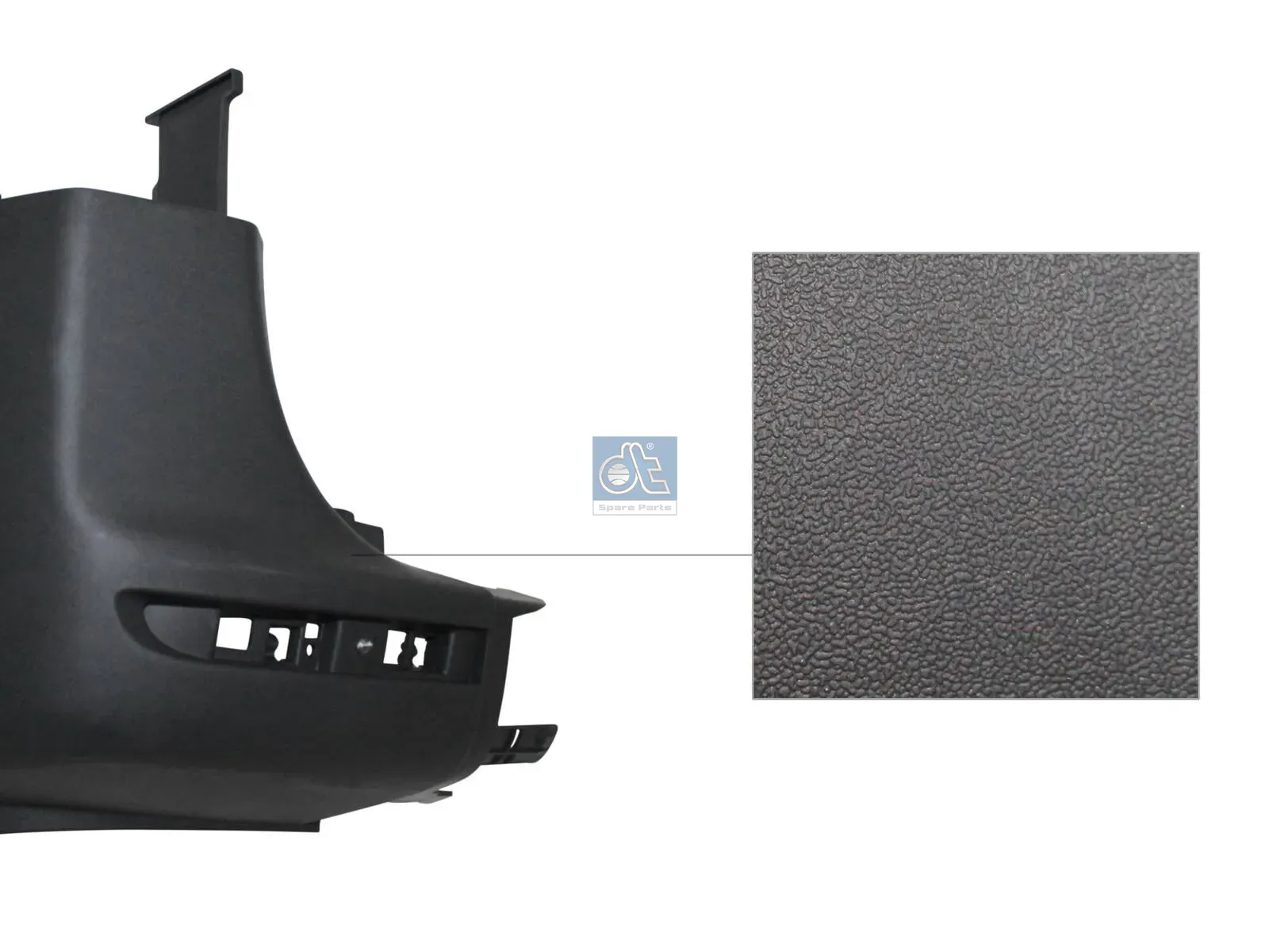 Bumper corner, rear, left