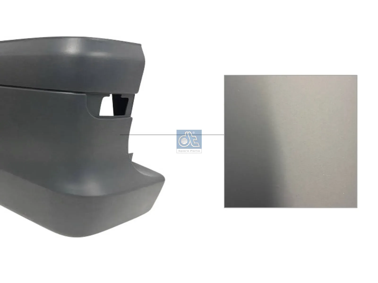 Bumper corner, rear, left, primed