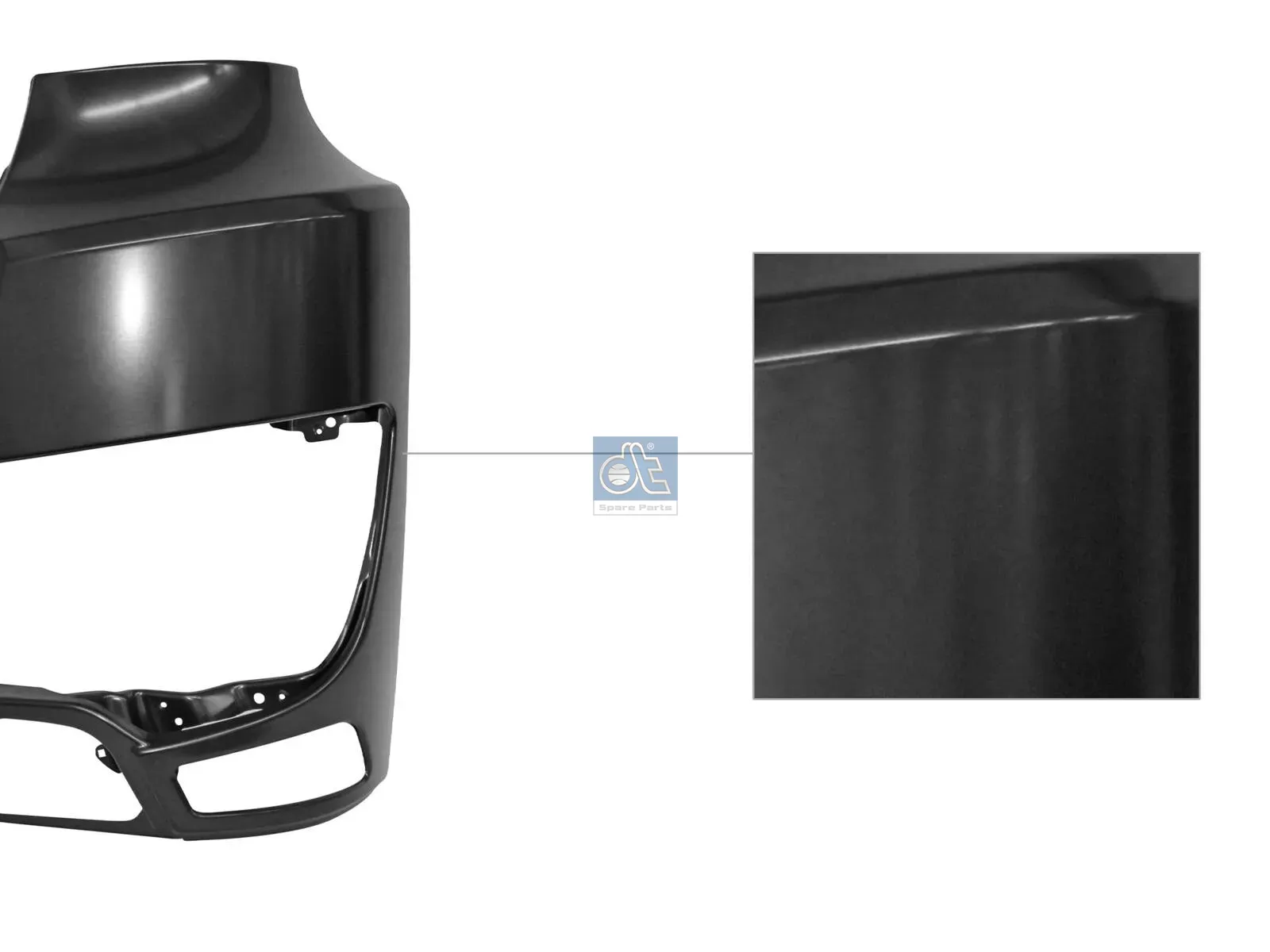 DIESEL TECHNIC | 4.74256SP Bumper corner, left, primed