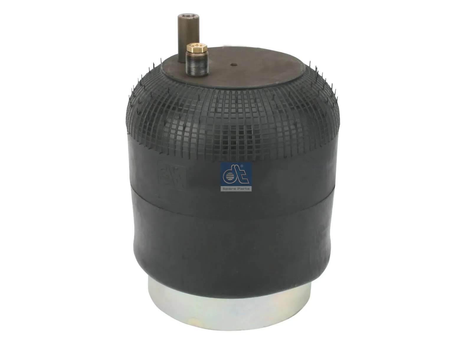 Air spring, with steel piston