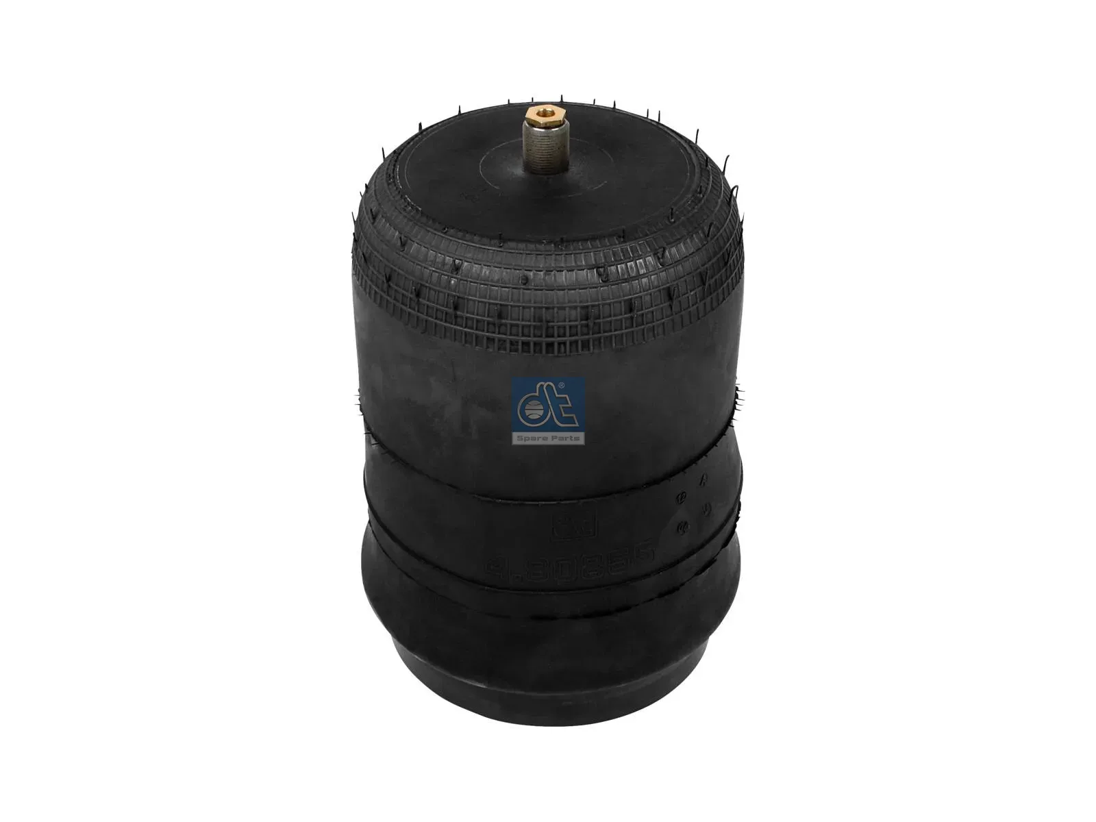 Air spring, with steel piston