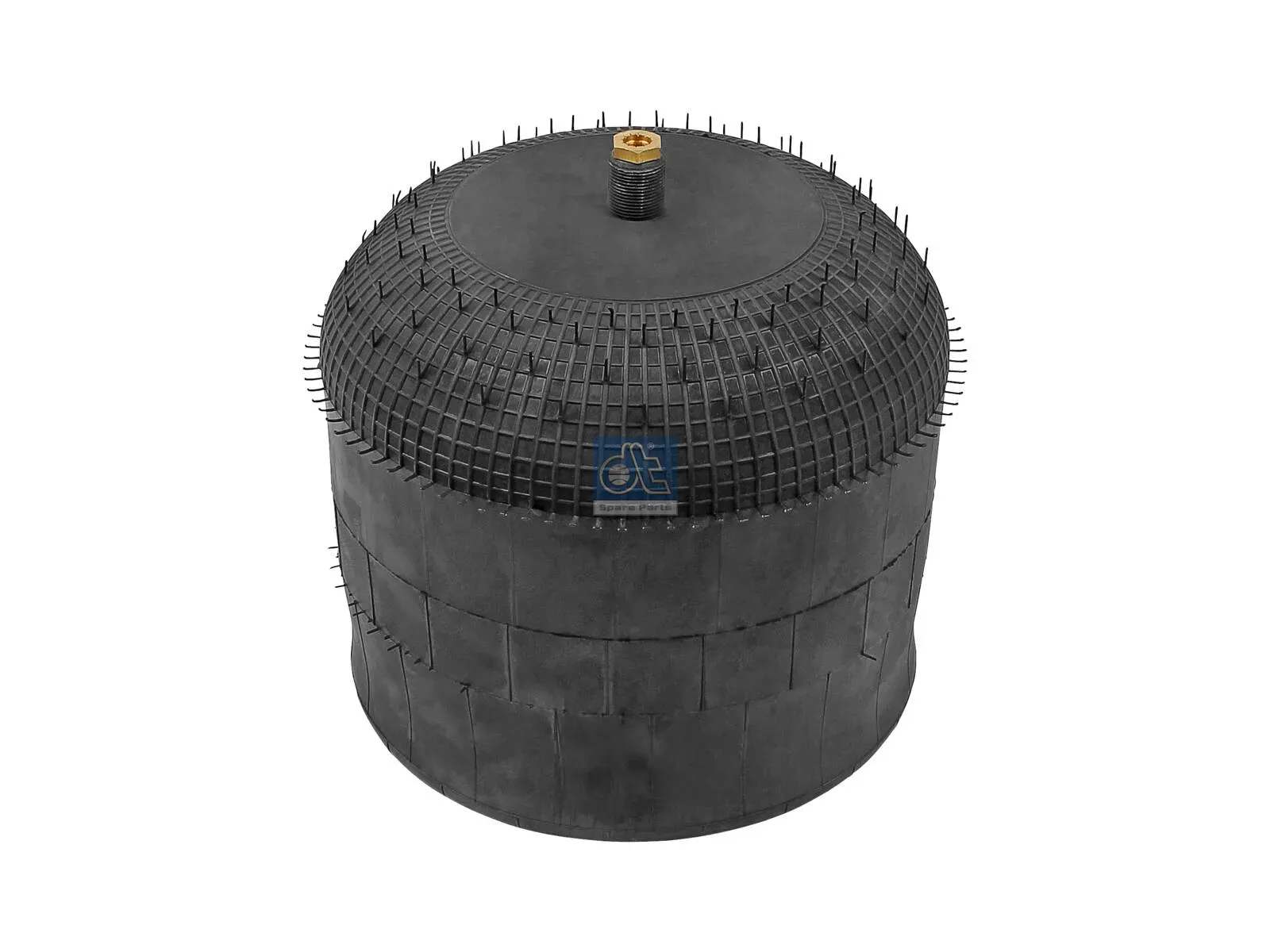 Air spring, with steel piston