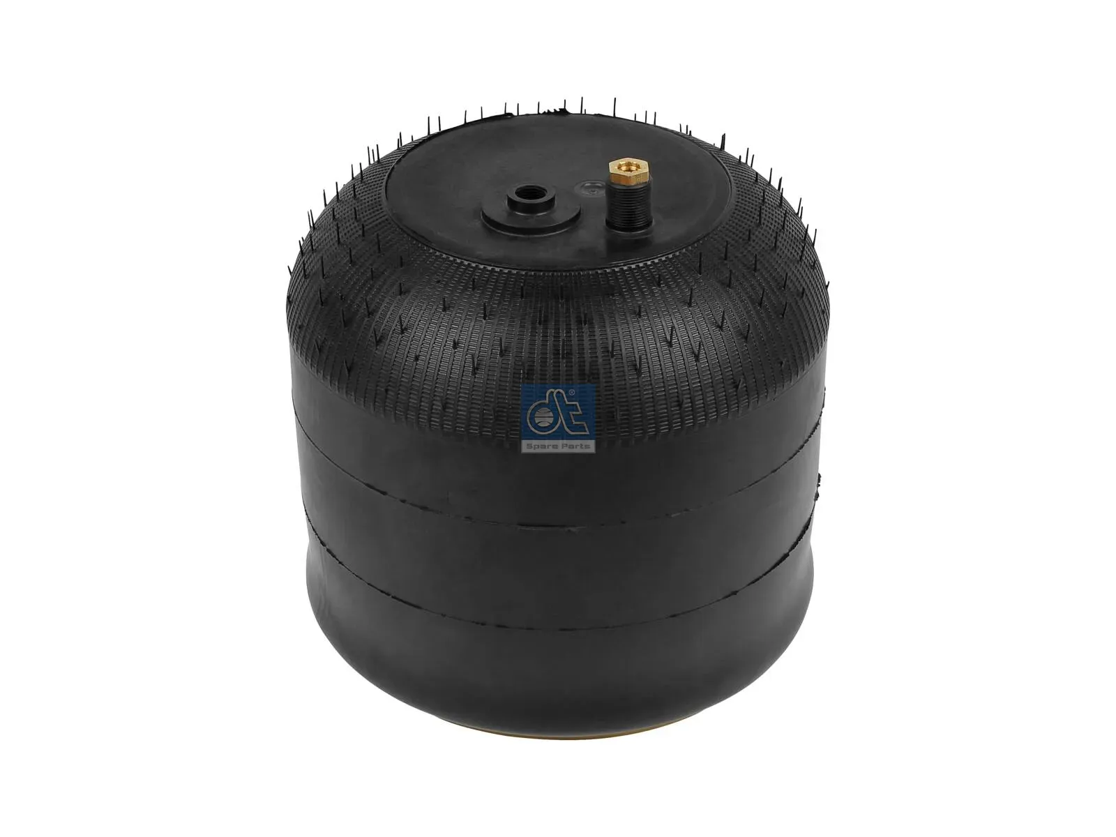 Air spring, with steel piston