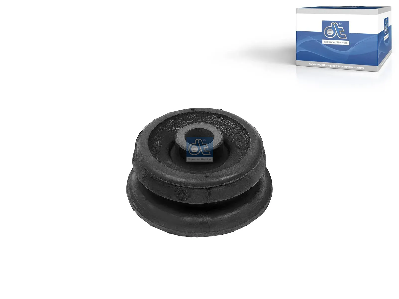 Rubber bushing, shock absorber
