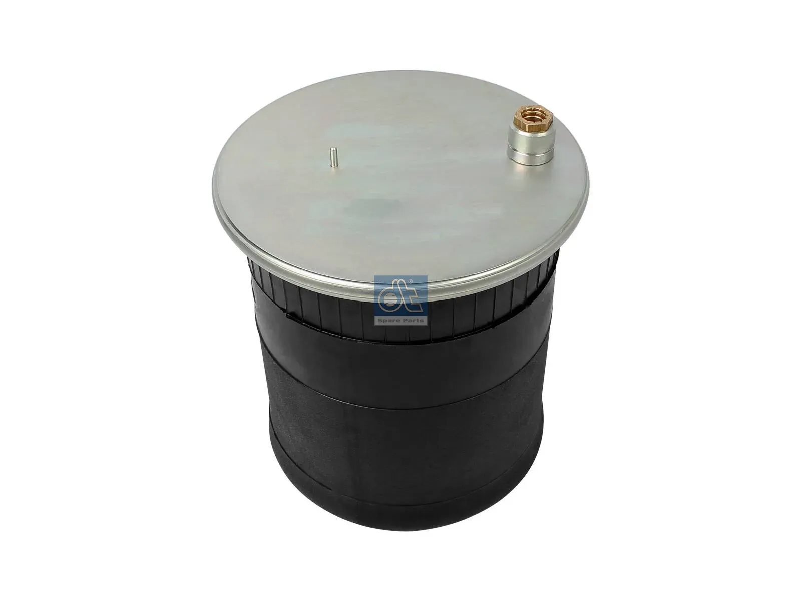 Air spring, with plastic piston