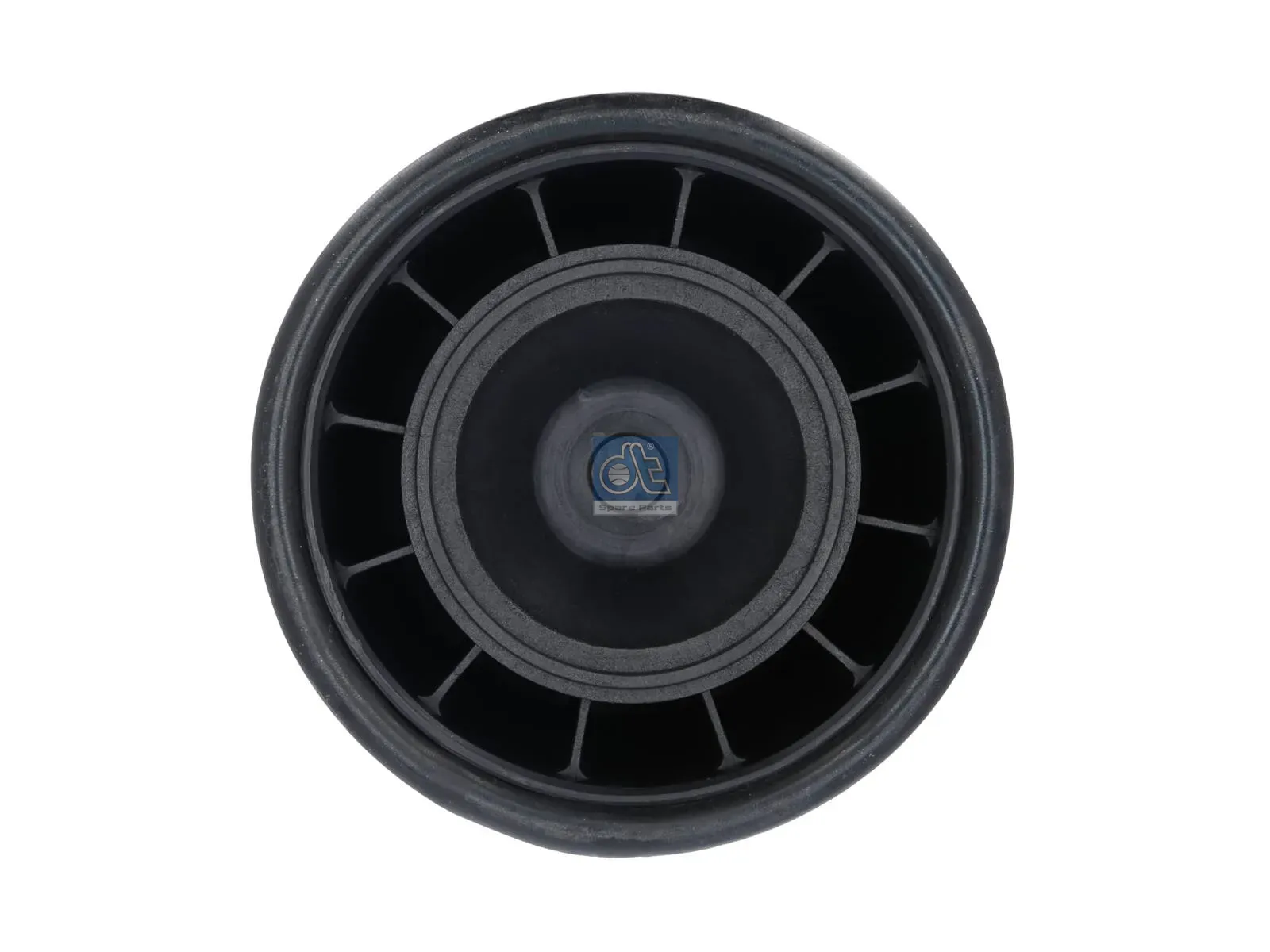 Air spring, with plastic piston