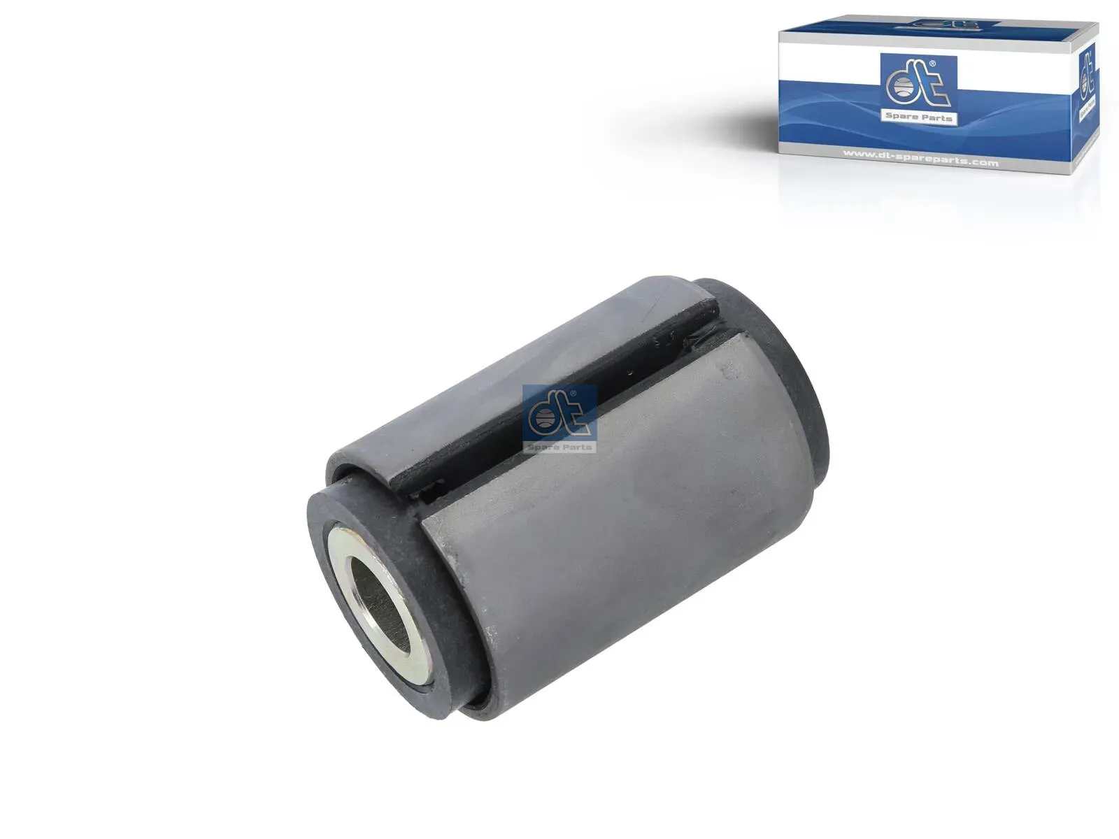 Rubber bushing, leaf spring
