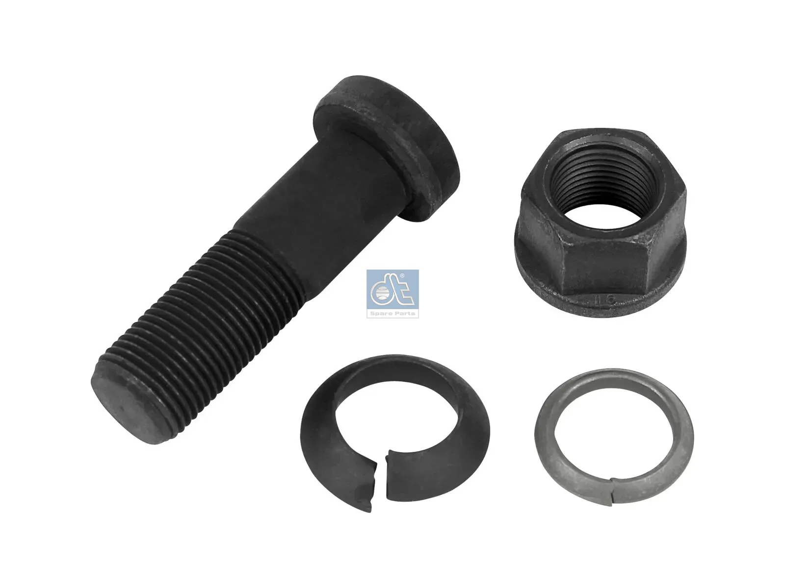 Wheel bolt, complete