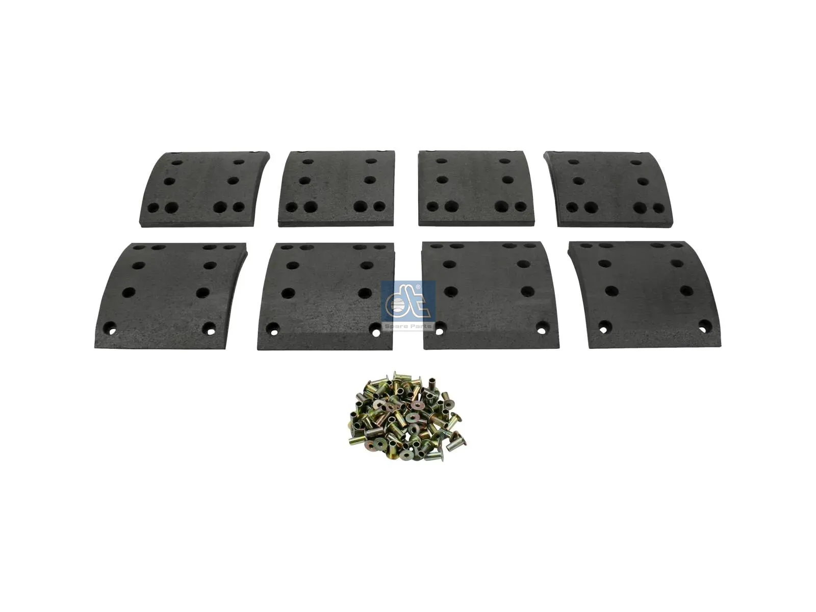 Drum brake lining kit, axle kit - oversize