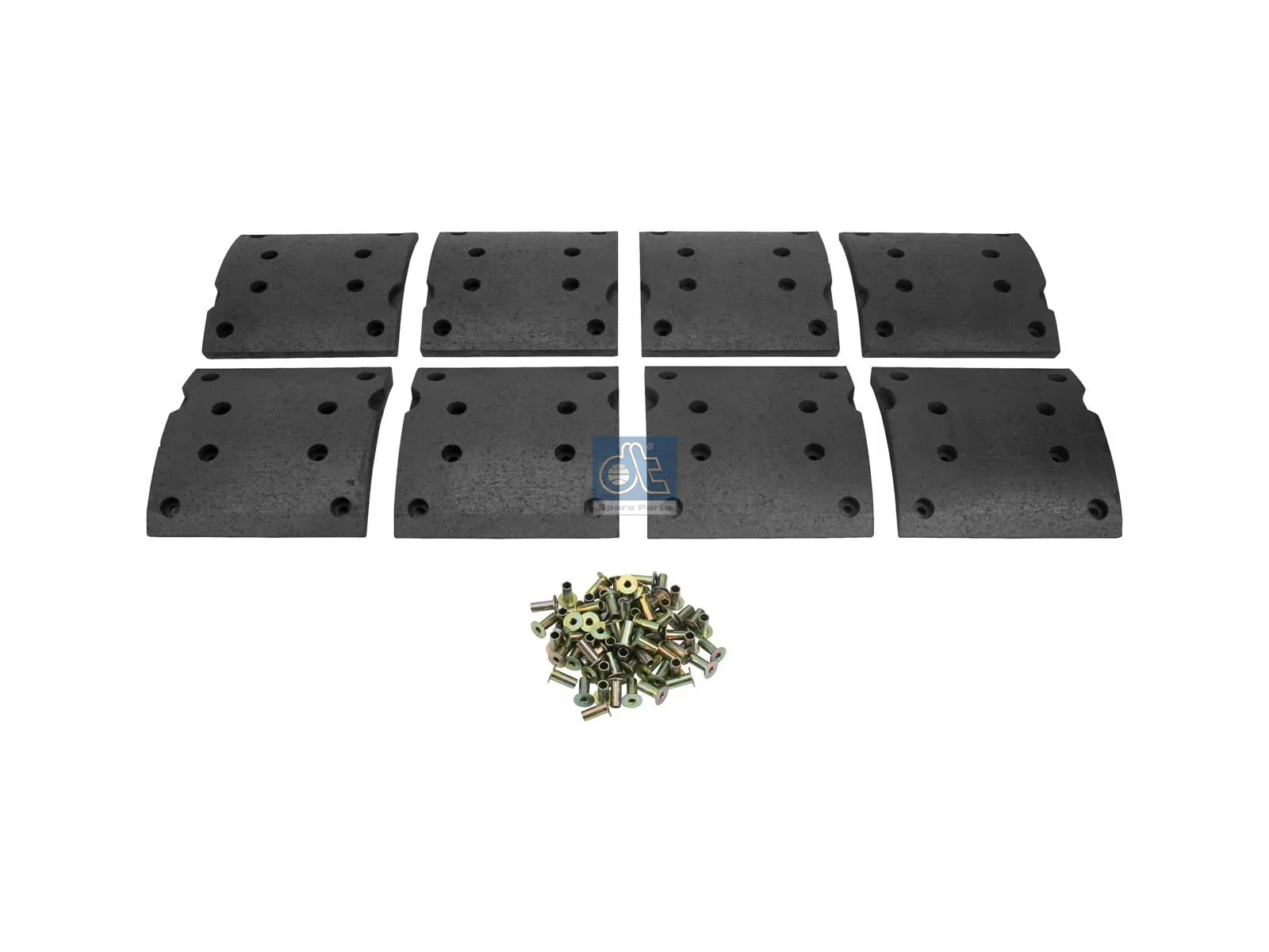 Drum brake lining kit, axle kit