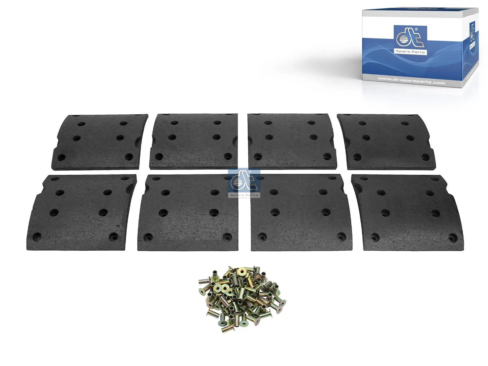 Drum brake lining kit, axle kit - oversize