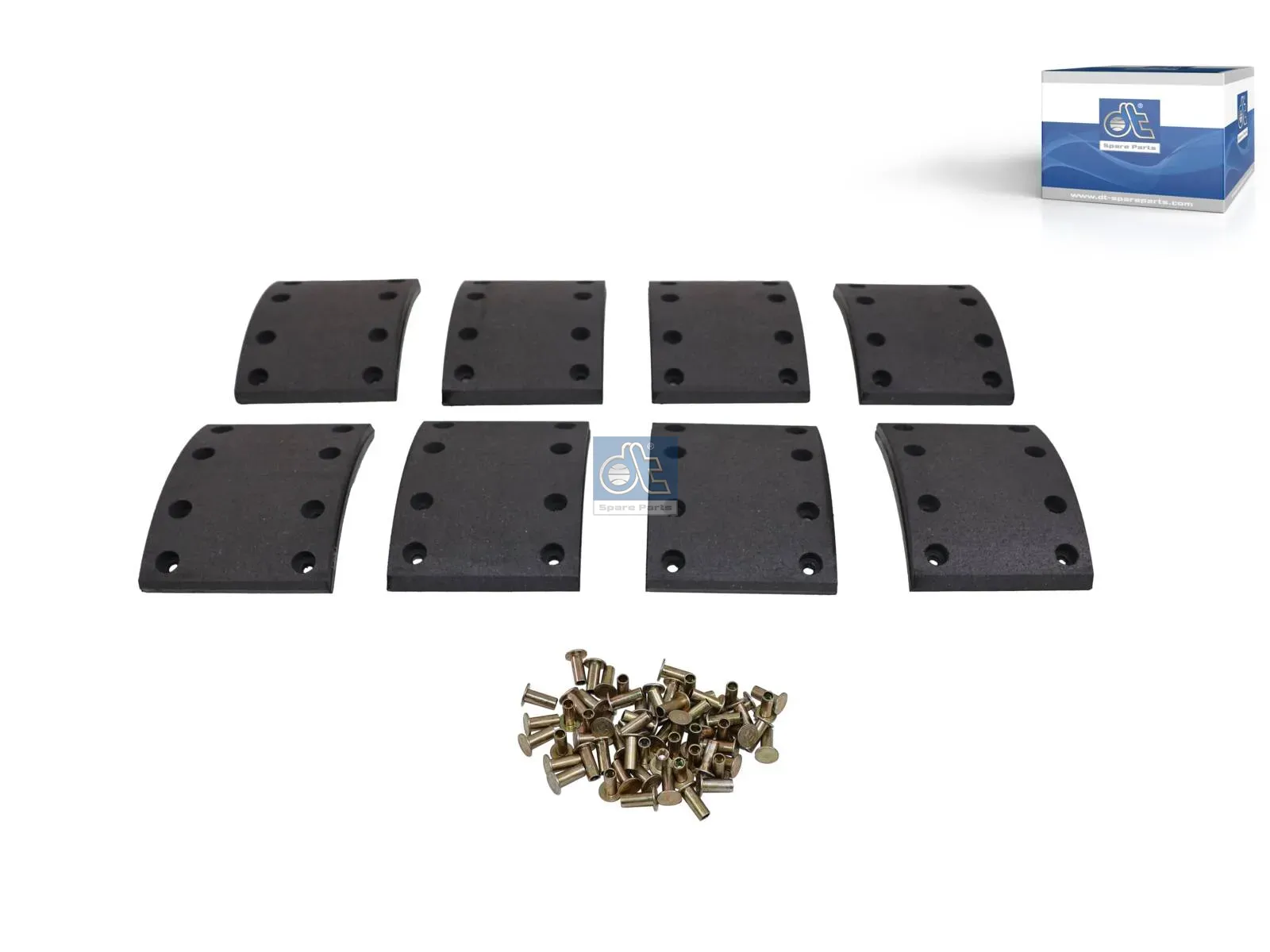 Drum brake lining kit, axle kit