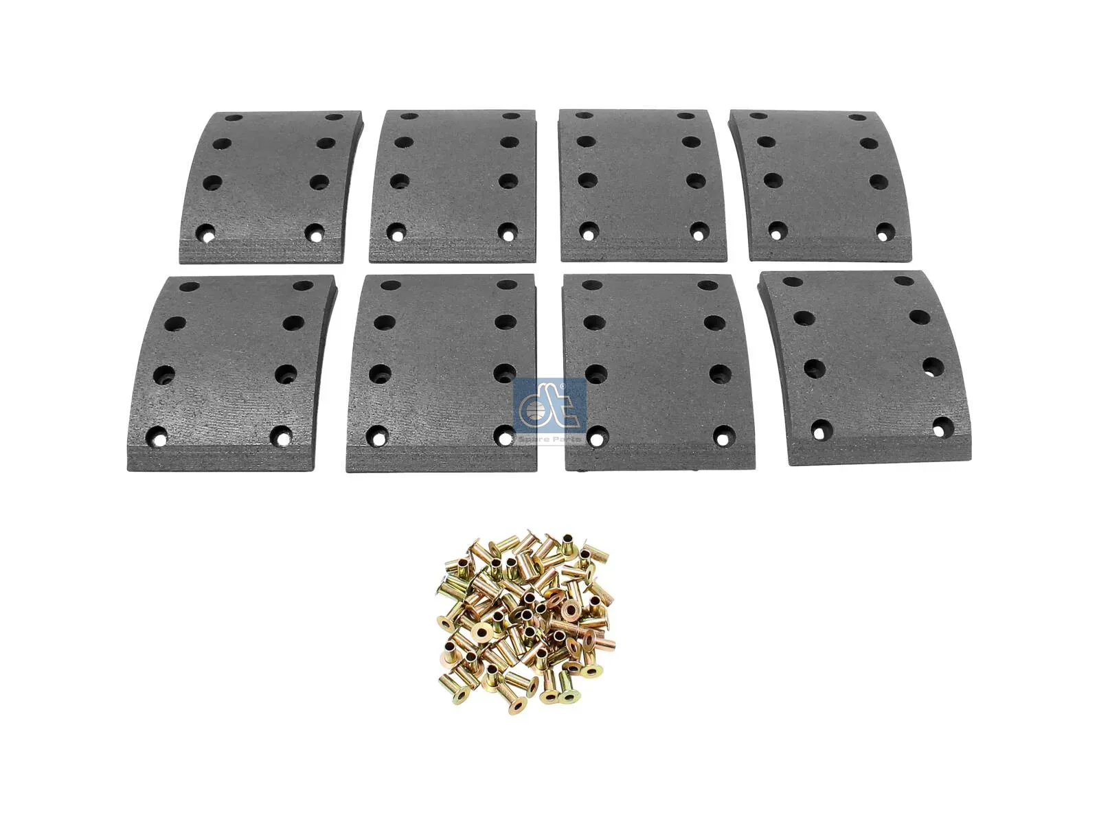 Drum brake lining kit, axle kit