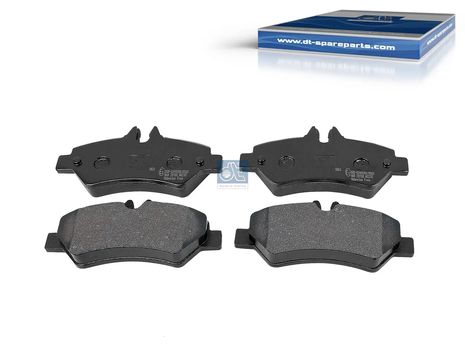 Disc brake pad kit, without accessories