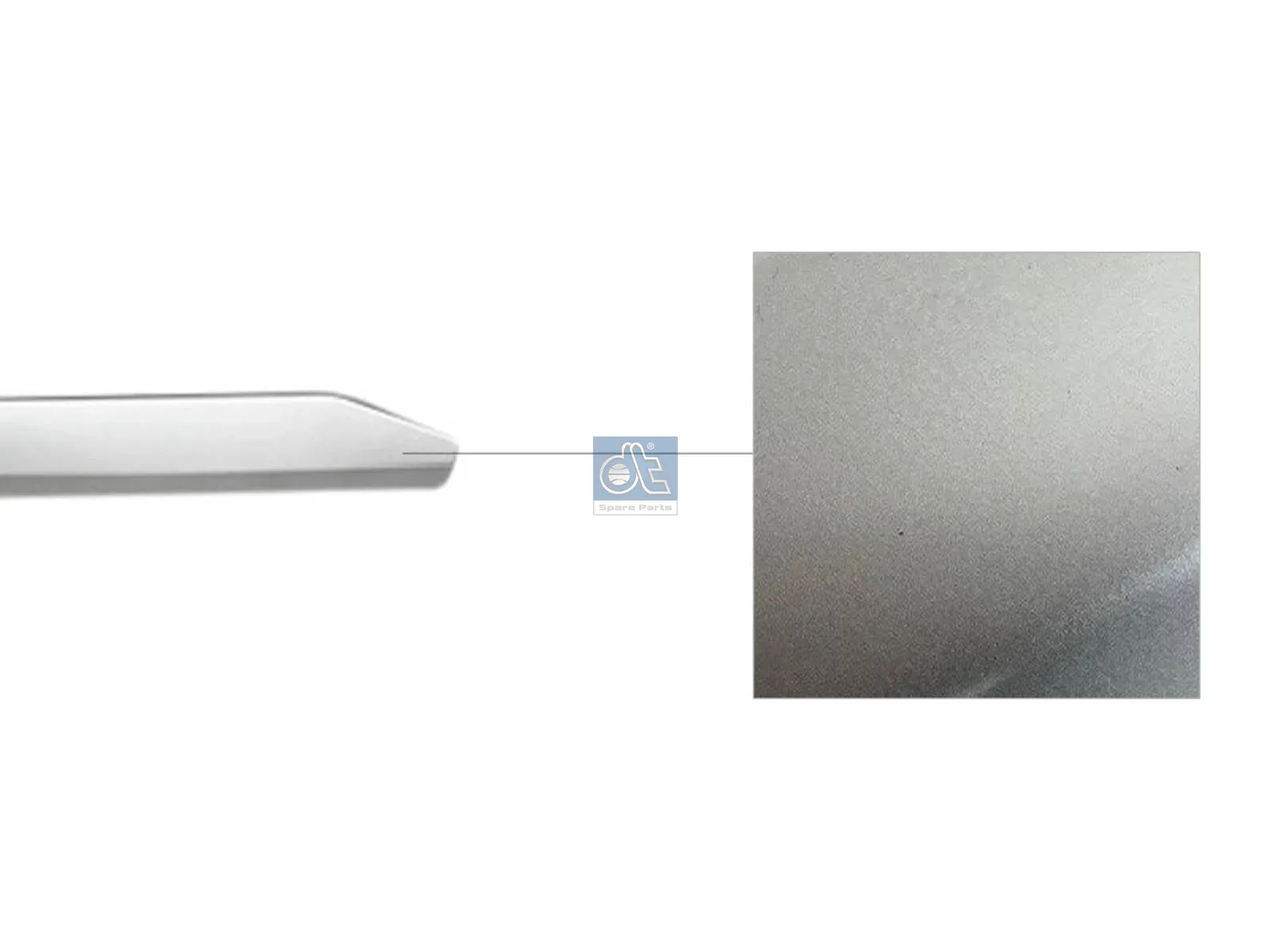 Afdekstrip, frontgrille, onder
