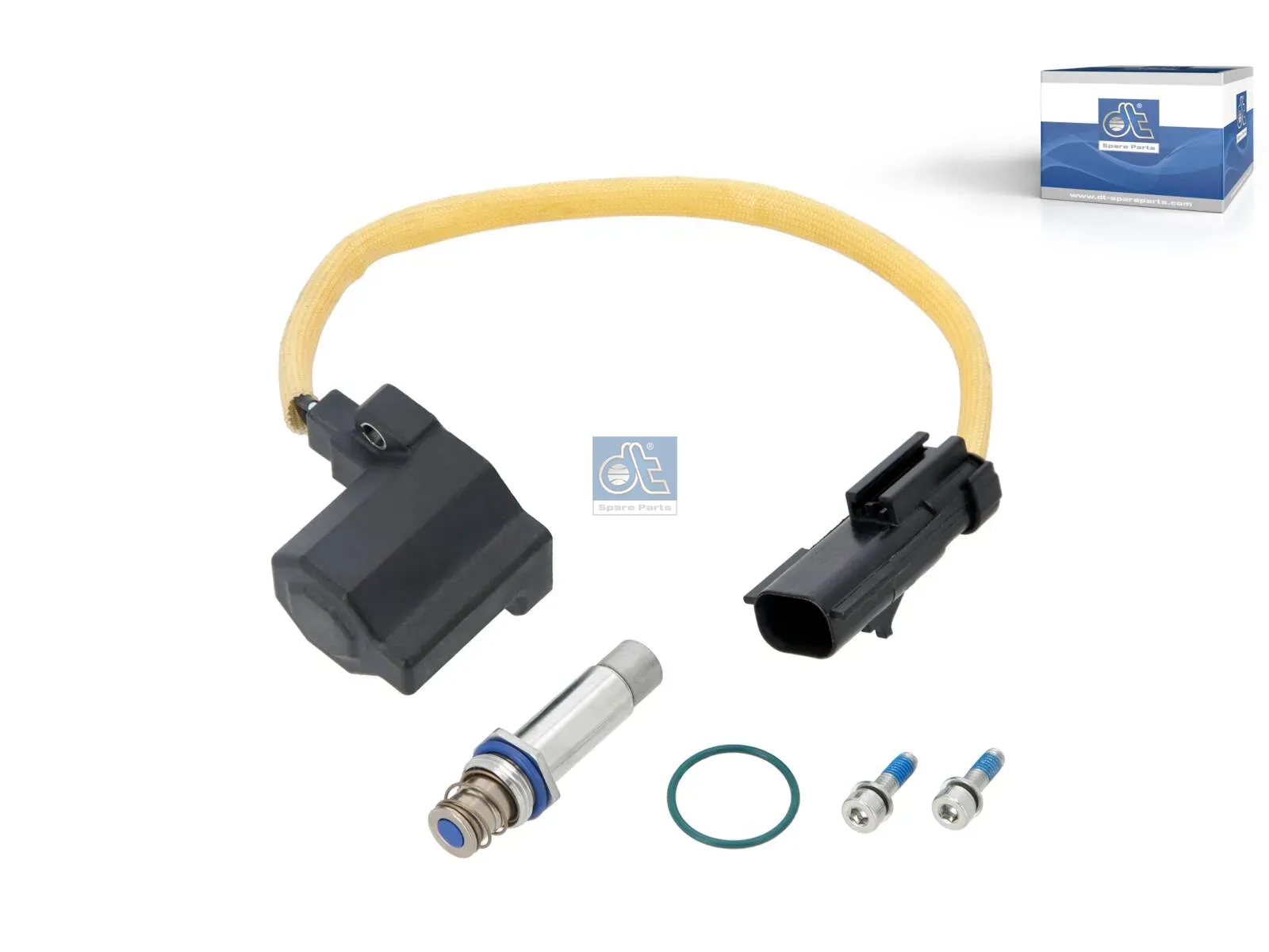 Solenoid valve, fuel feed unit