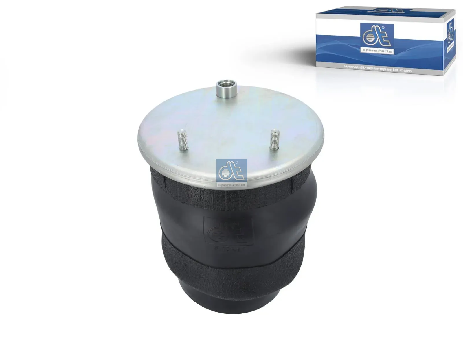 Air spring, with steel piston