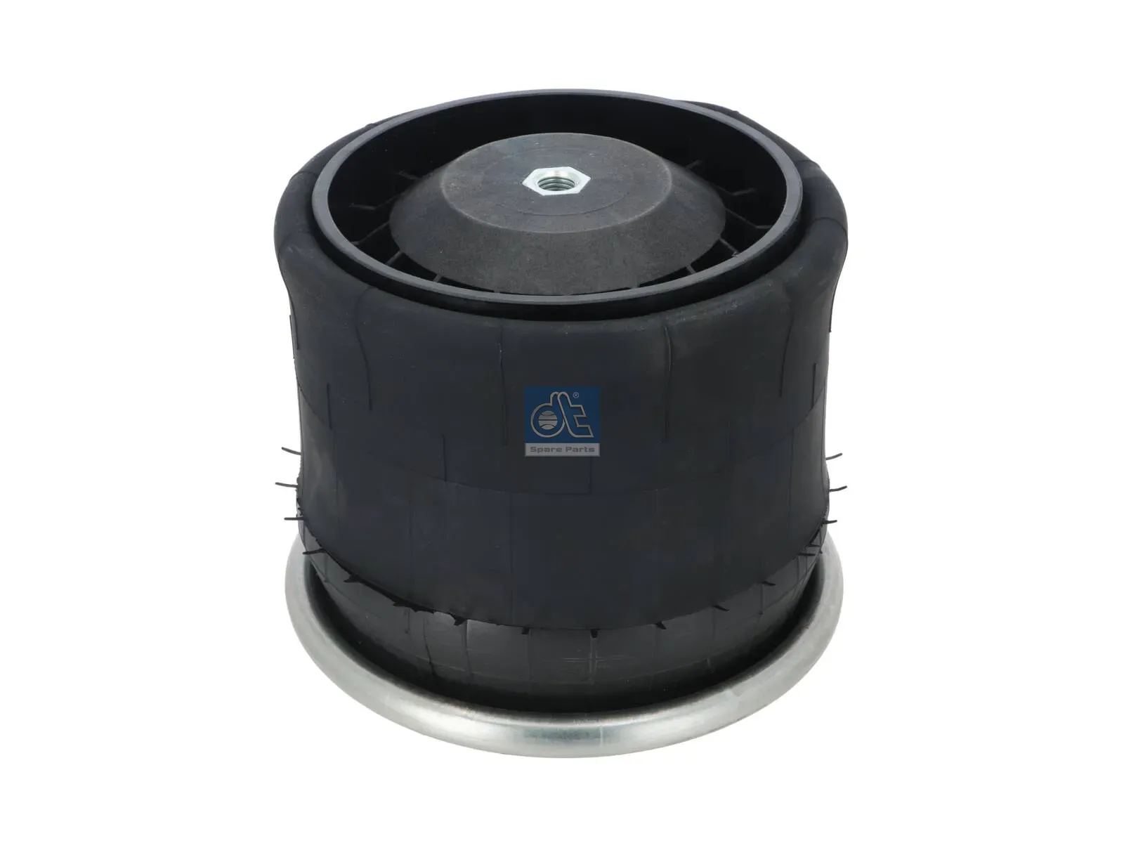 Air spring, with plastic piston