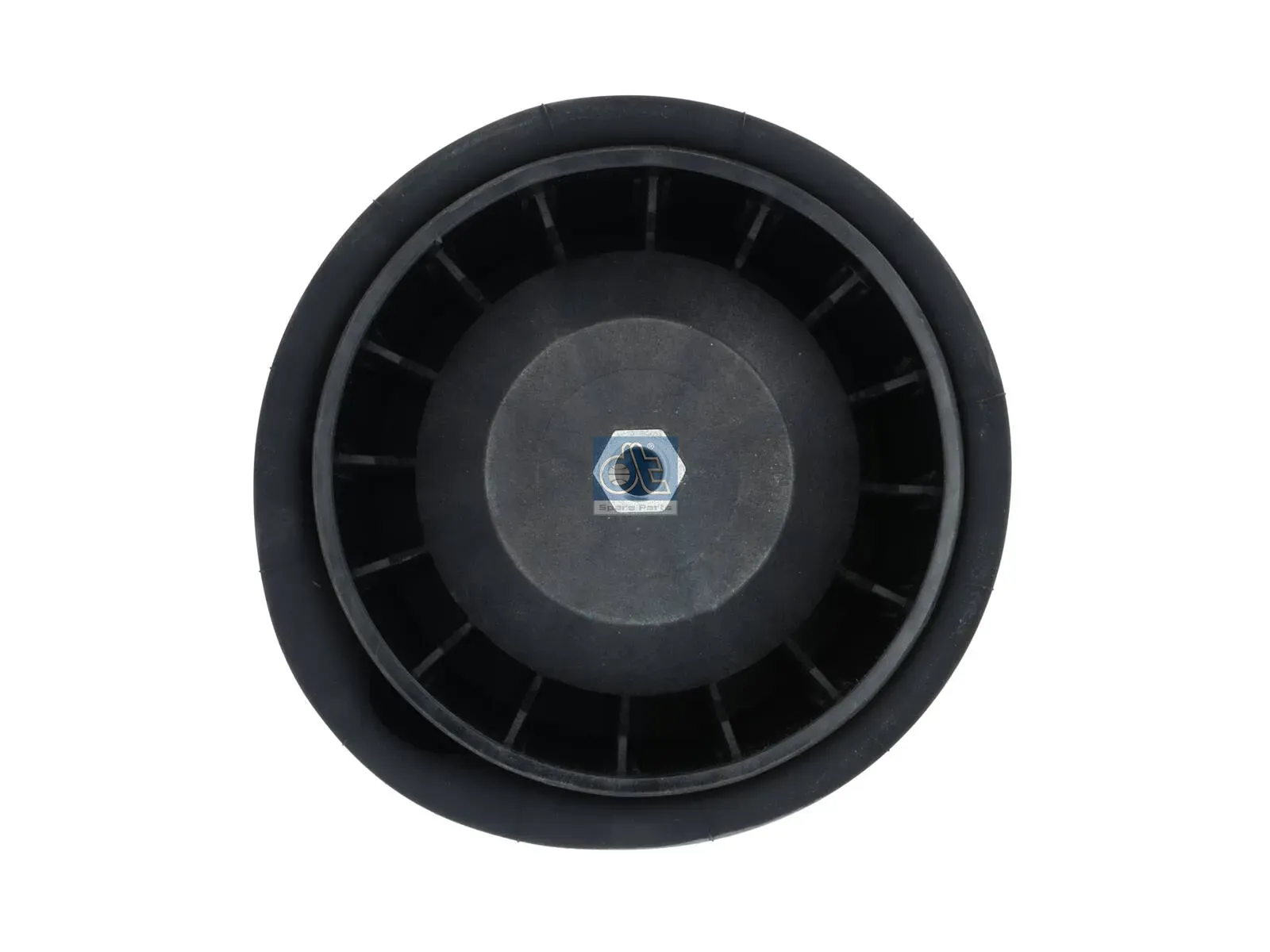 Air spring, with plastic piston