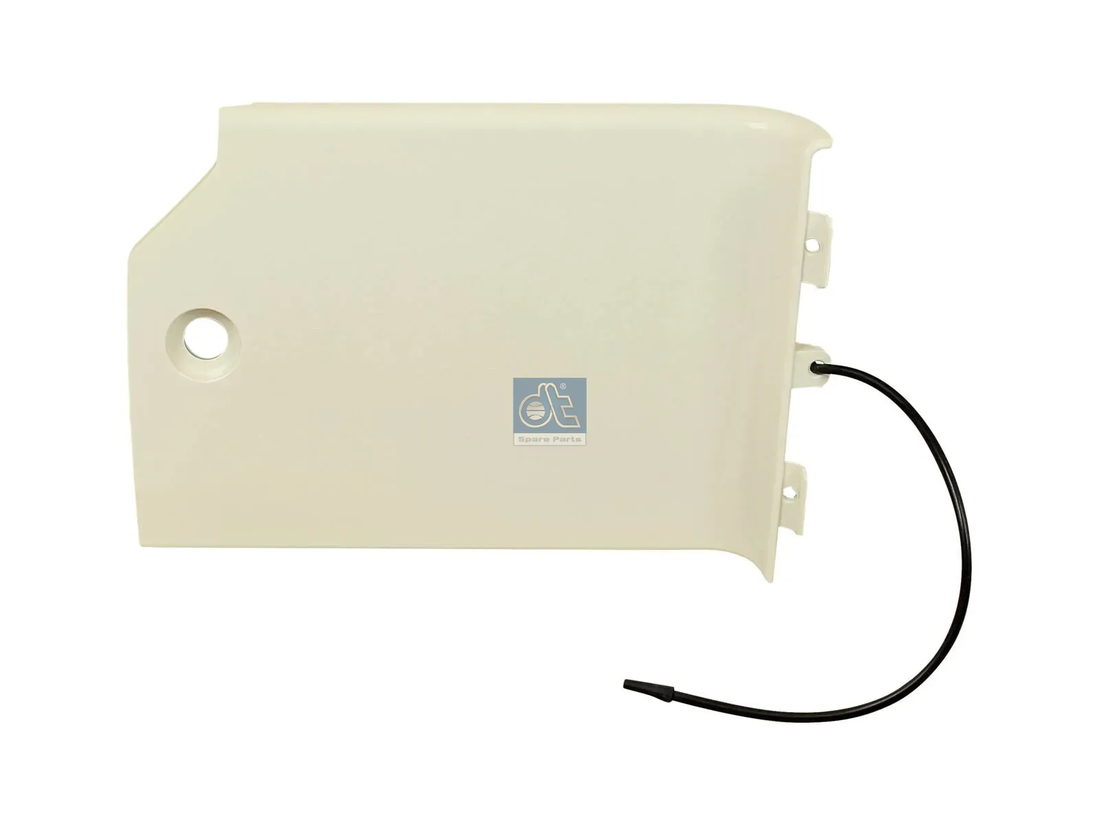 Cover plate, step well case, left