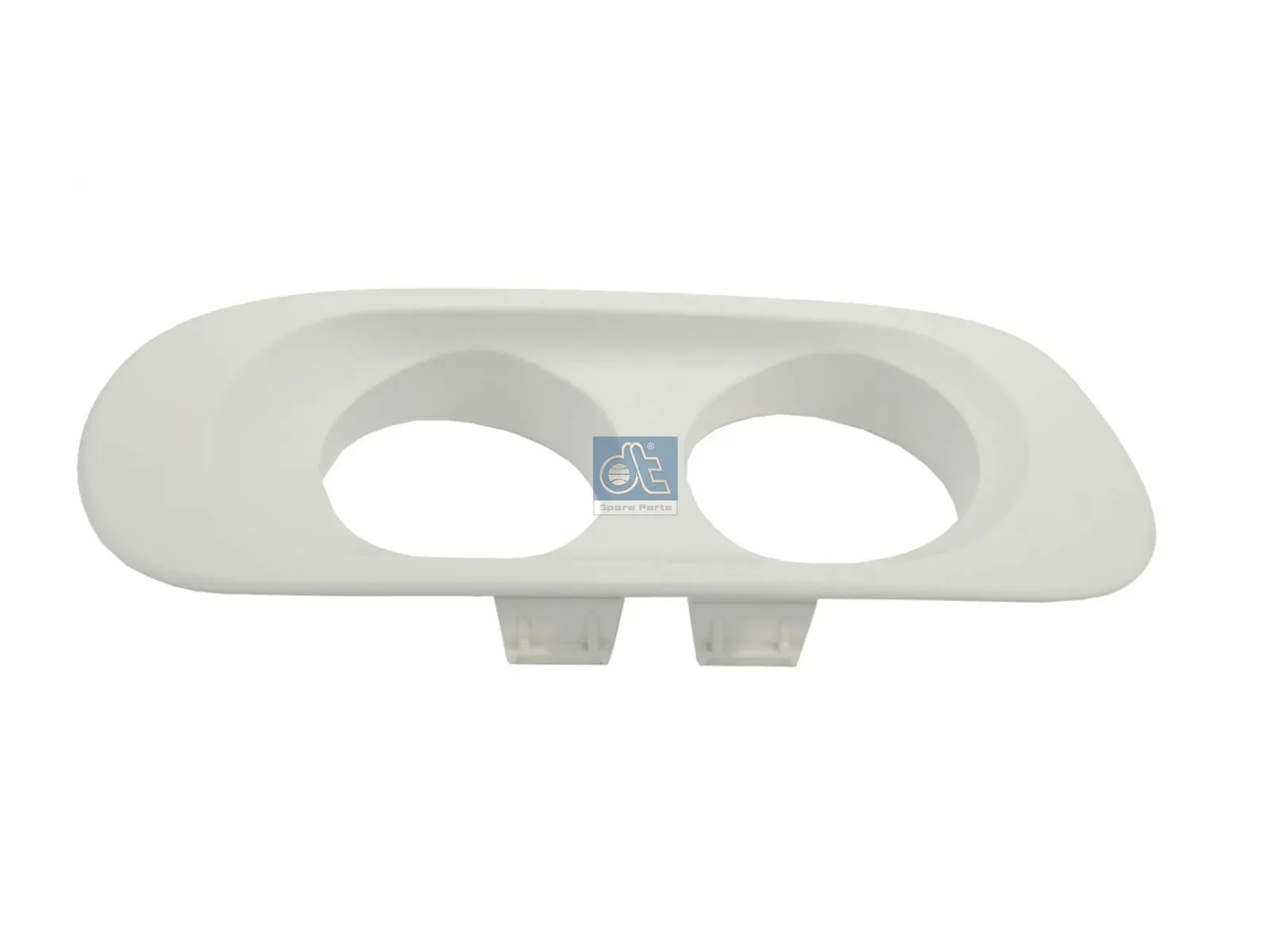 Bumperafdekking, extra lamp, rechts, wit