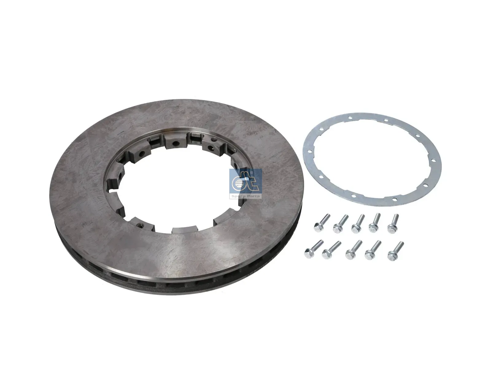 Brake disc, with accessory kit
