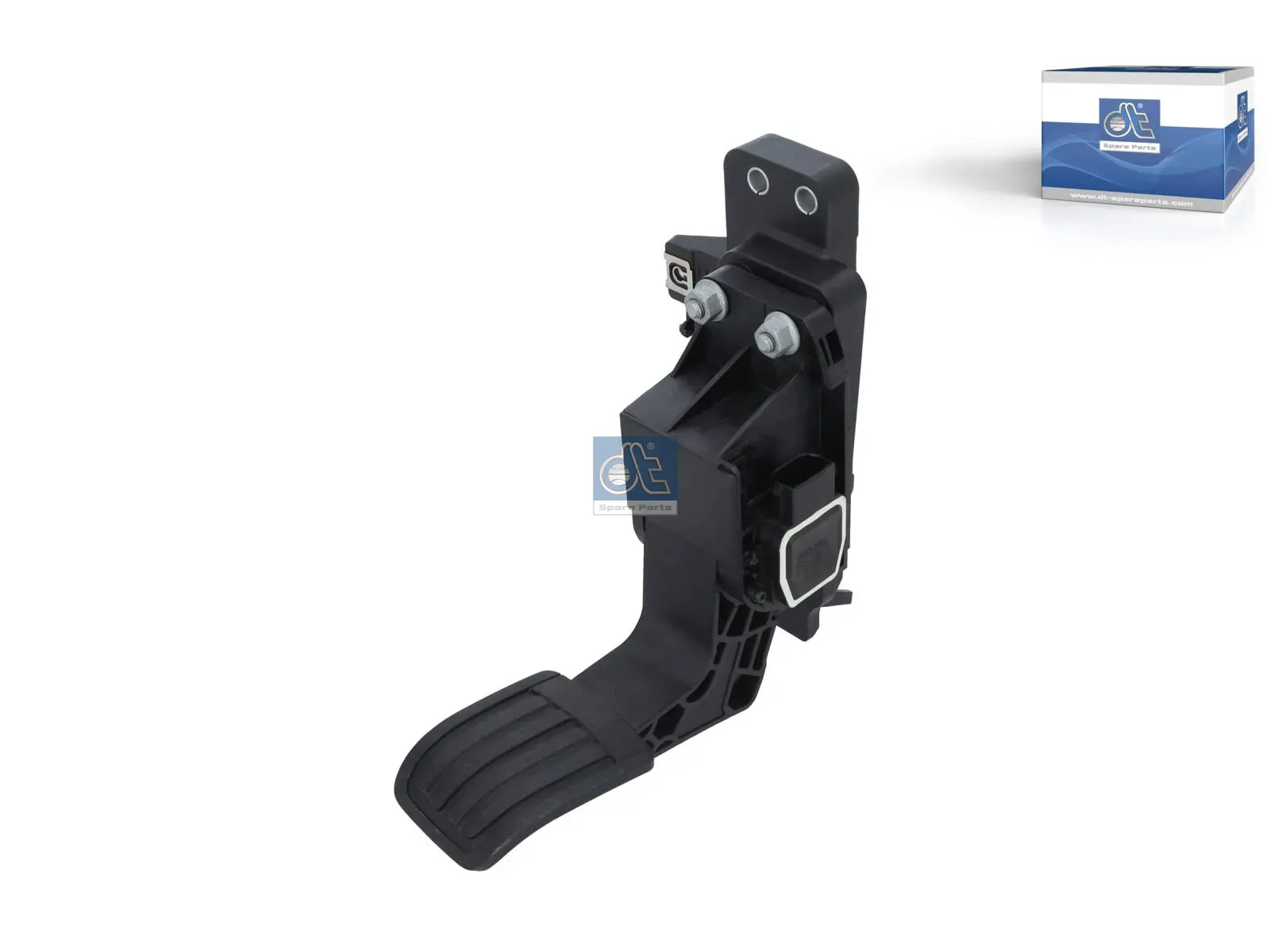 Accelerator pedal, with sensor and adapter plate