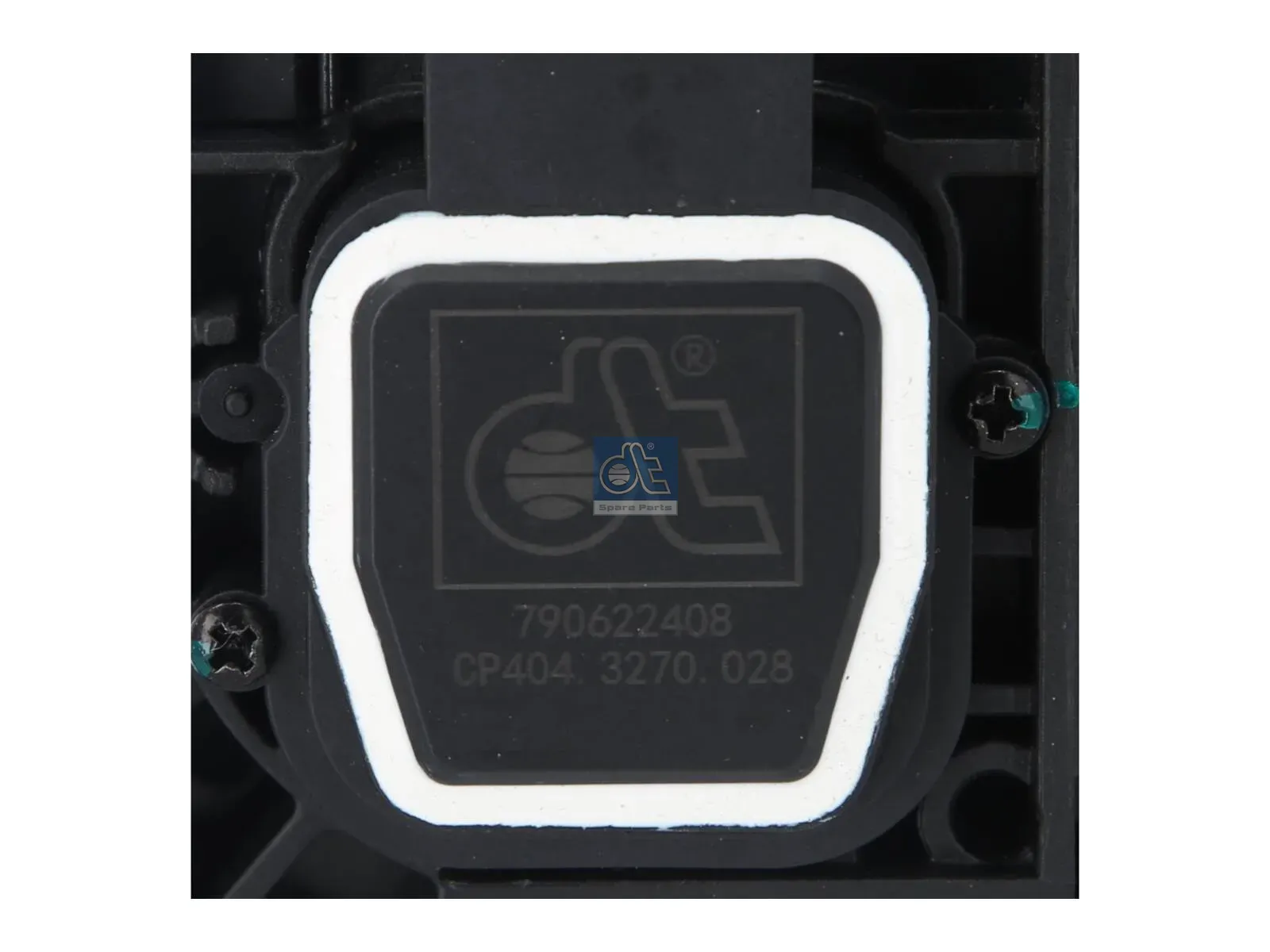 Accelerator pedal, with sensor and adapter plate