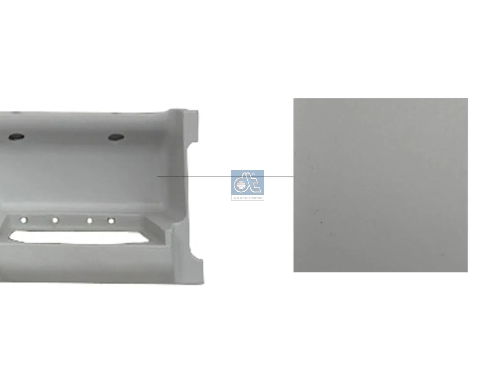 Caisson d'emmarchement, droite, blanc