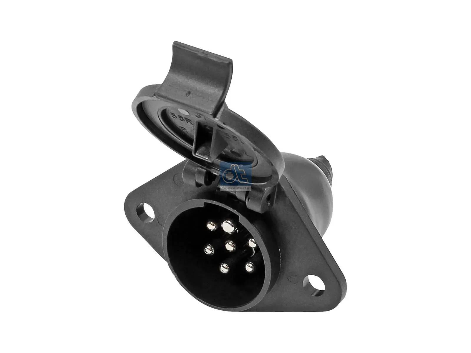 Socket, plastic, screw connection
