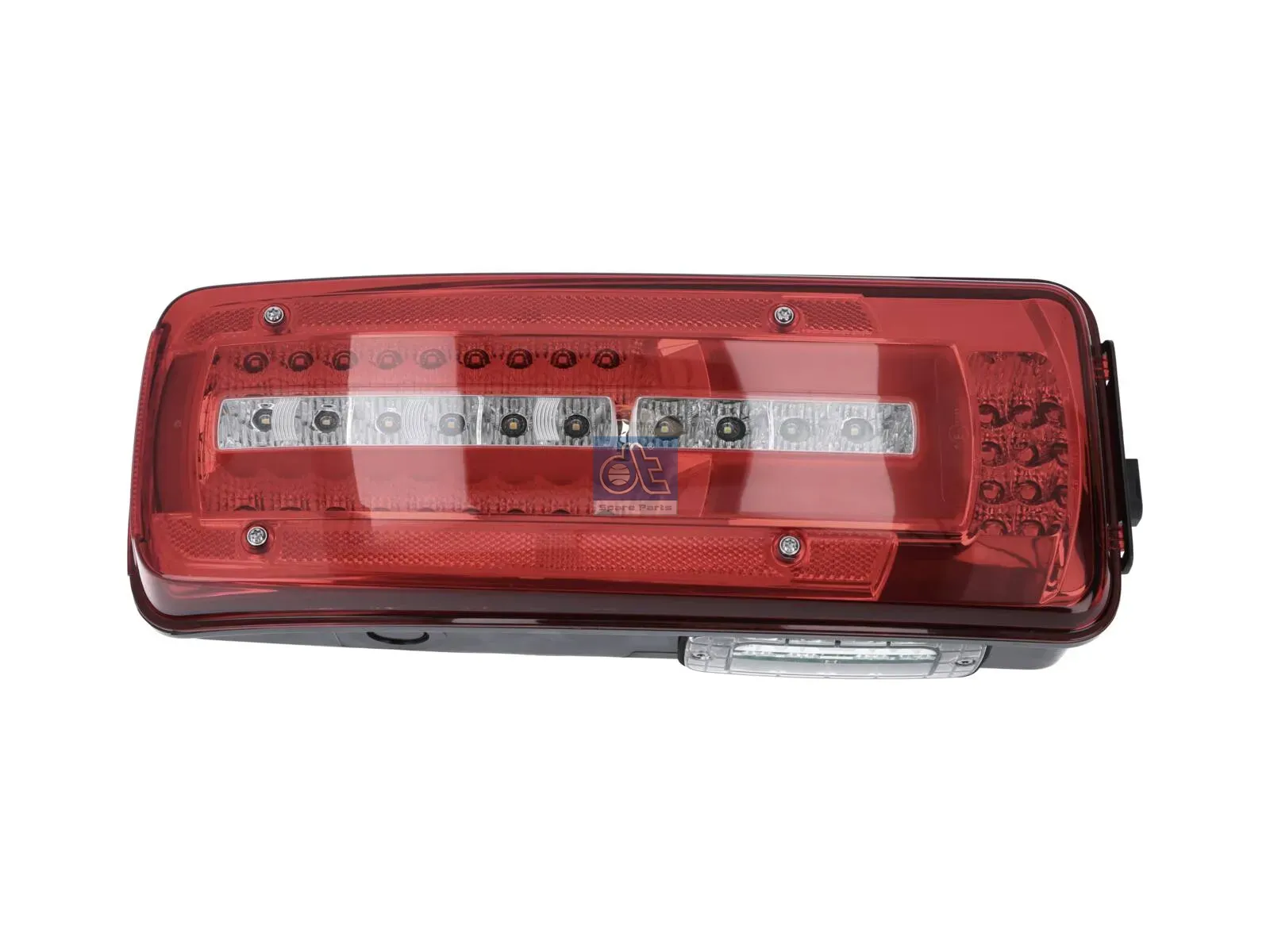 Tail lamp, left, with license plate lamp