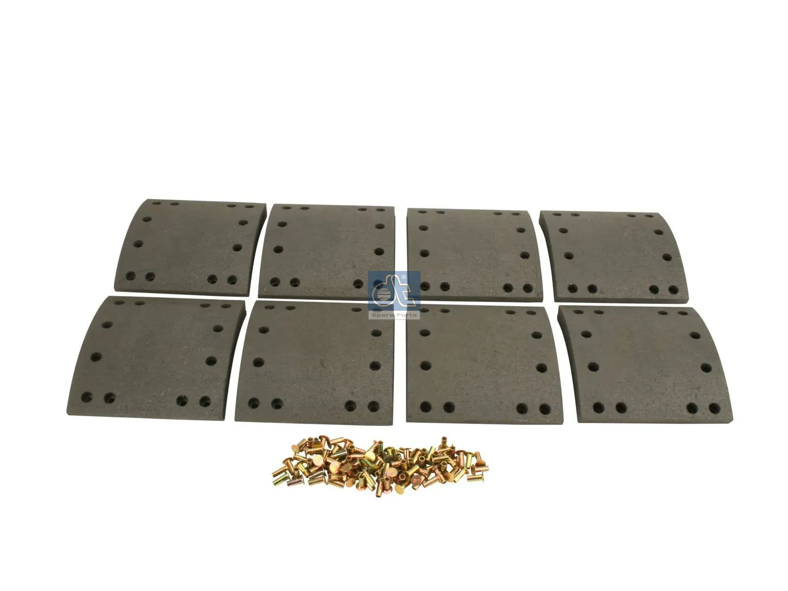Drum brake lining kit, axle kit