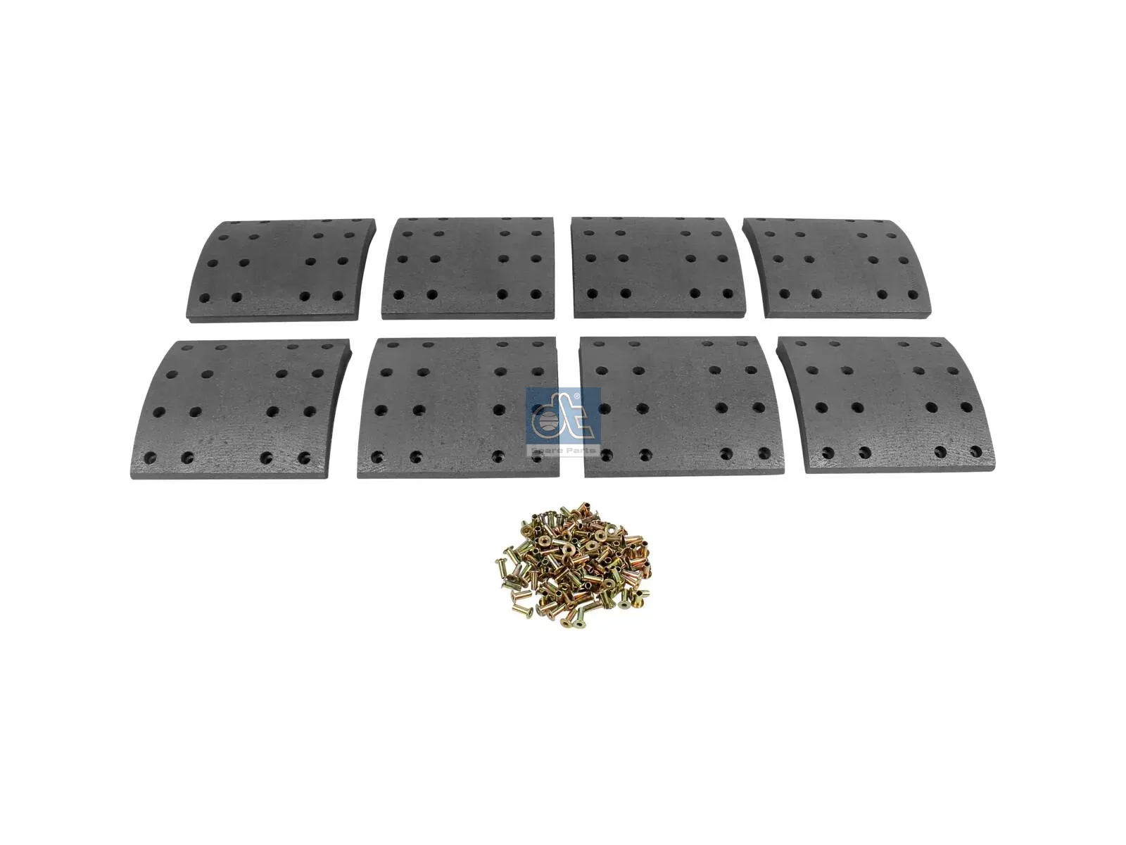 Drum brake lining kit, axle kit