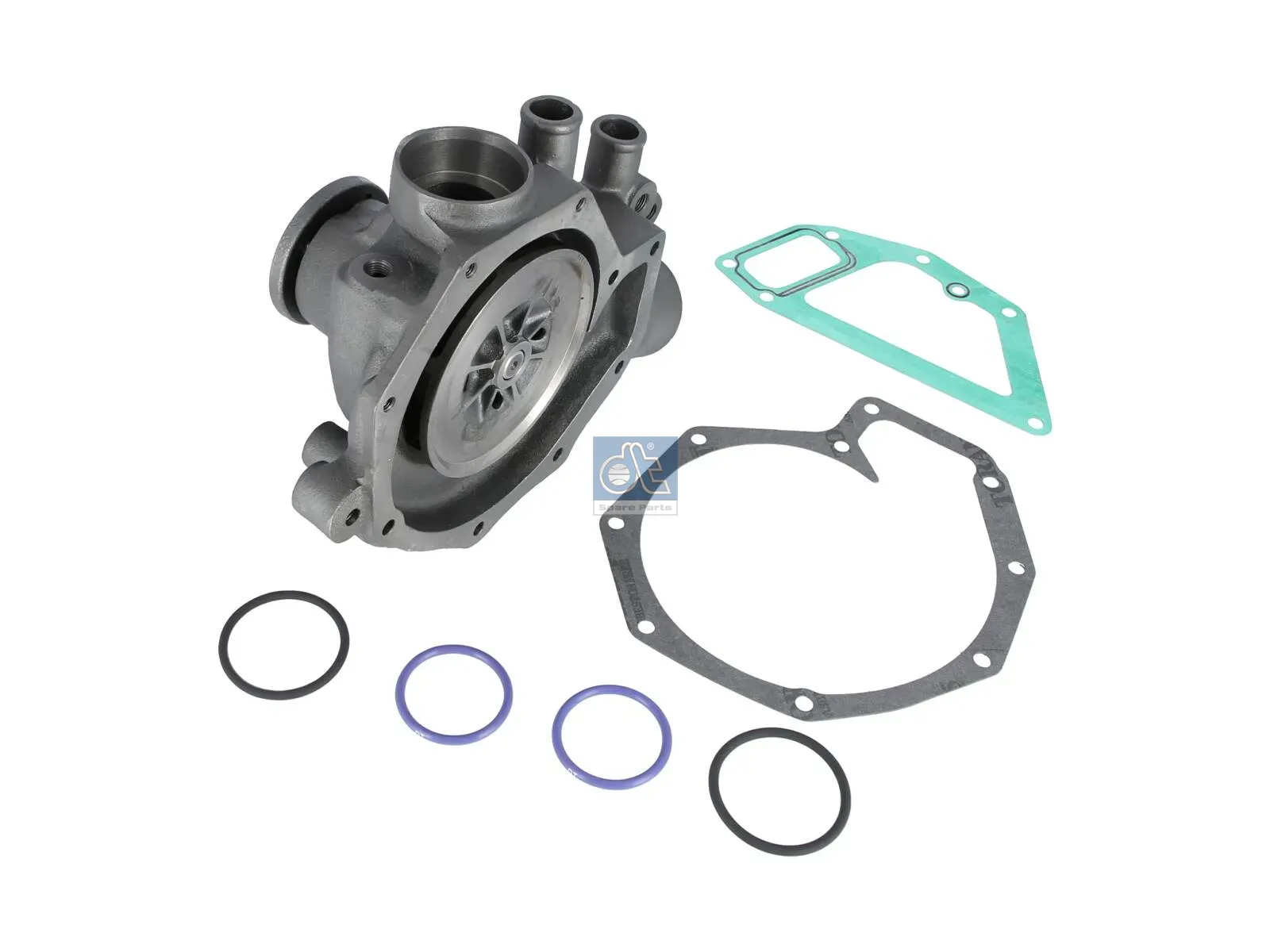 Water pump, complete with gaskets