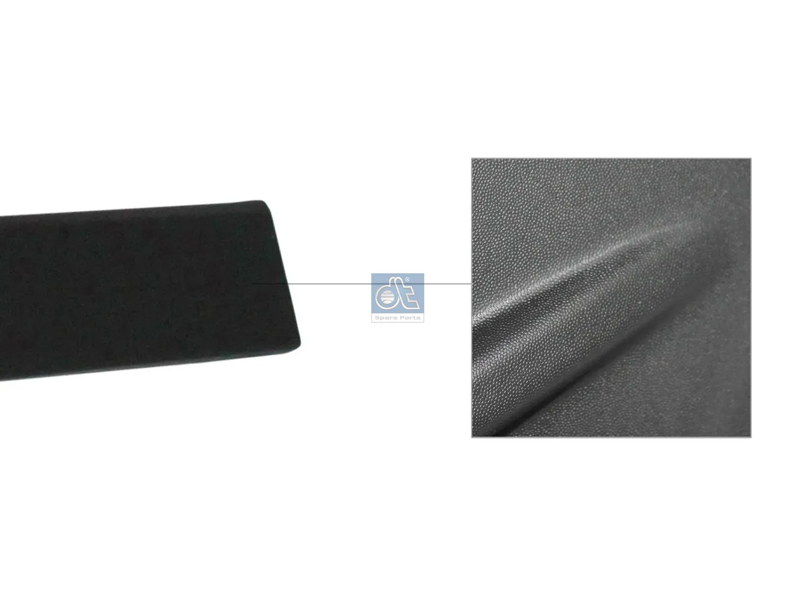 Afdekstrip, bumper, rechts