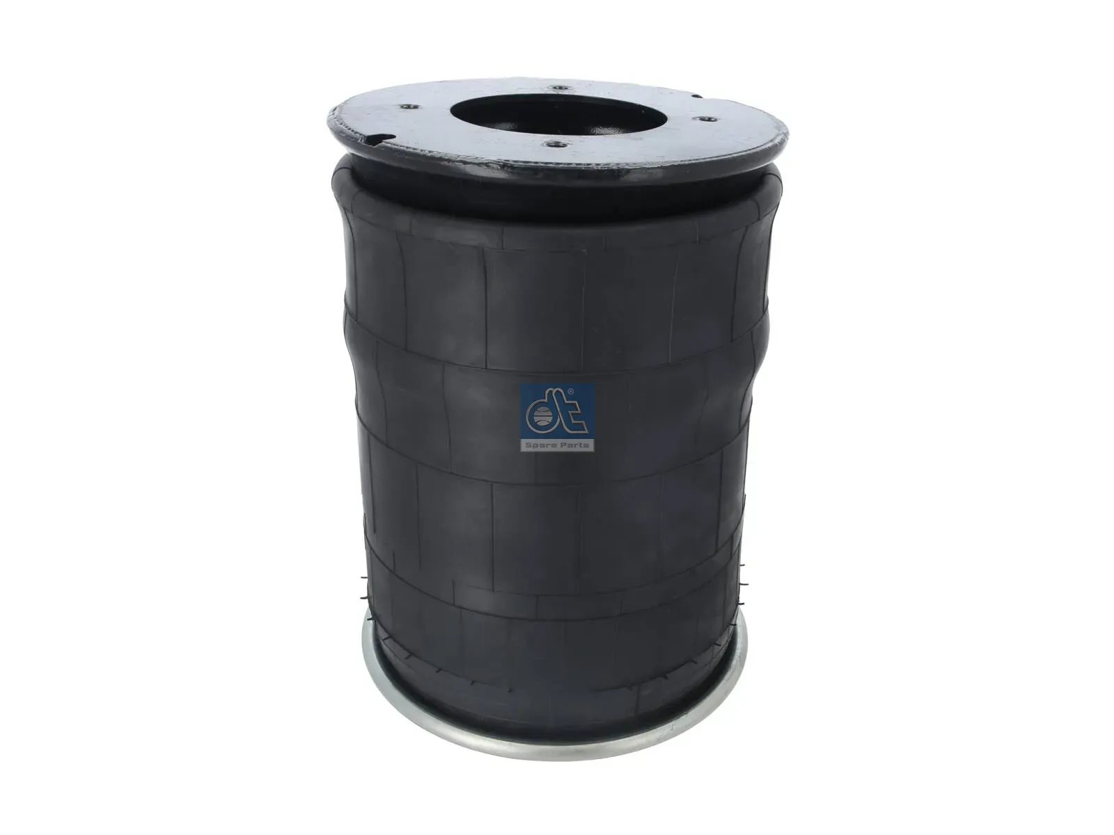 Air spring, with steel piston