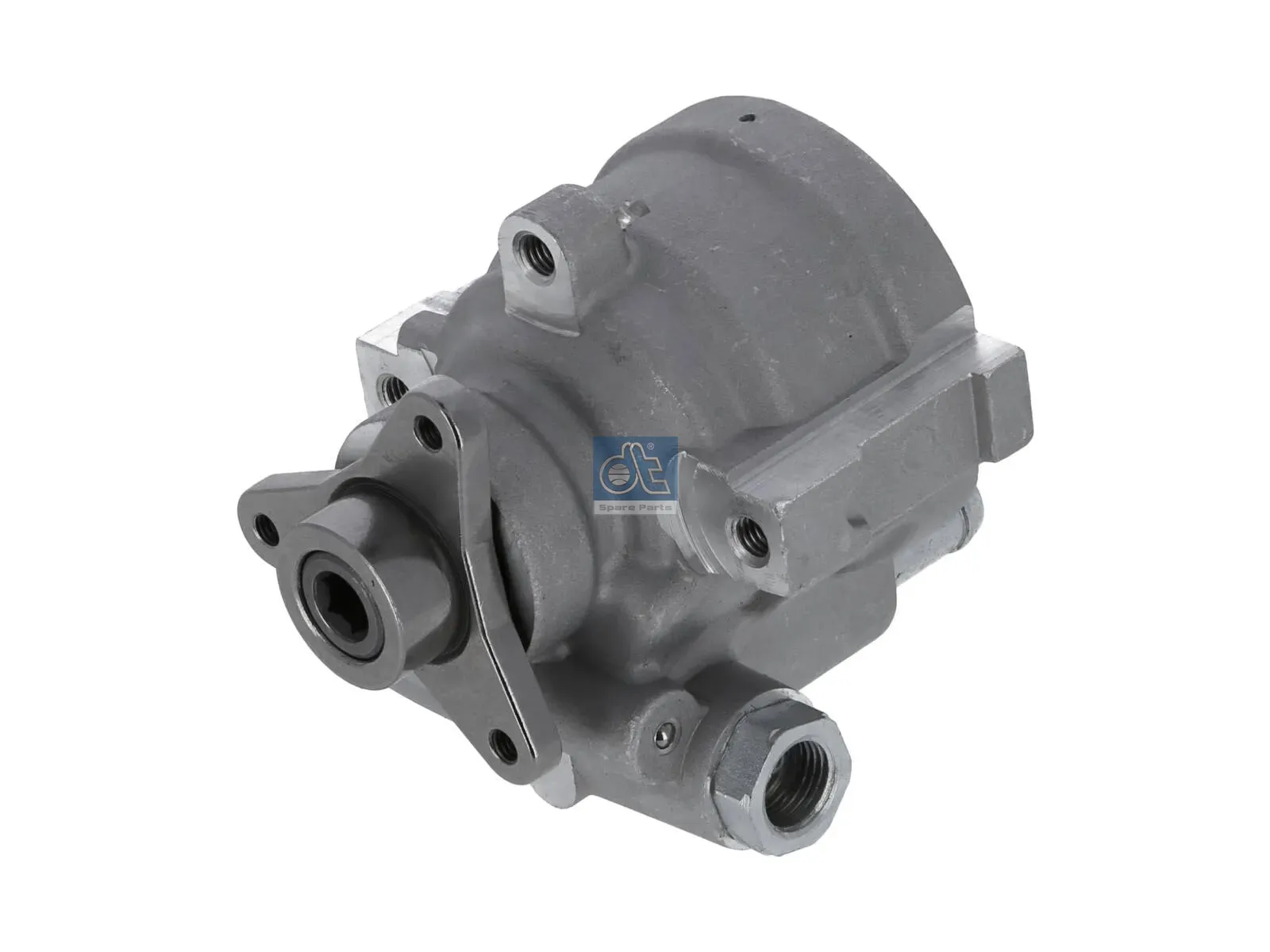 Servo pump, with carrier for pulley