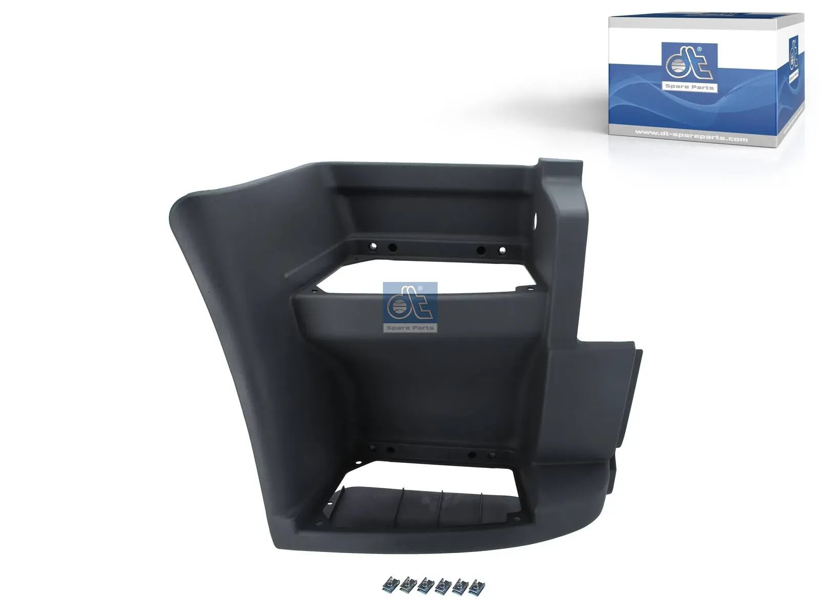Step well case, right, without holes for side marking lamp