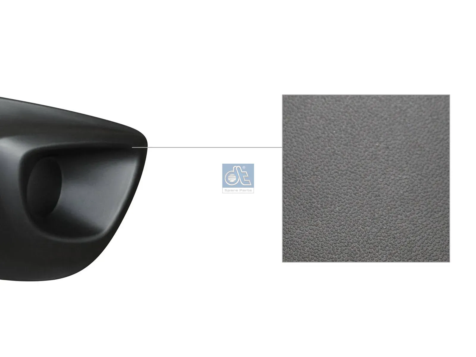 Bumperafdekking, voor, rechts