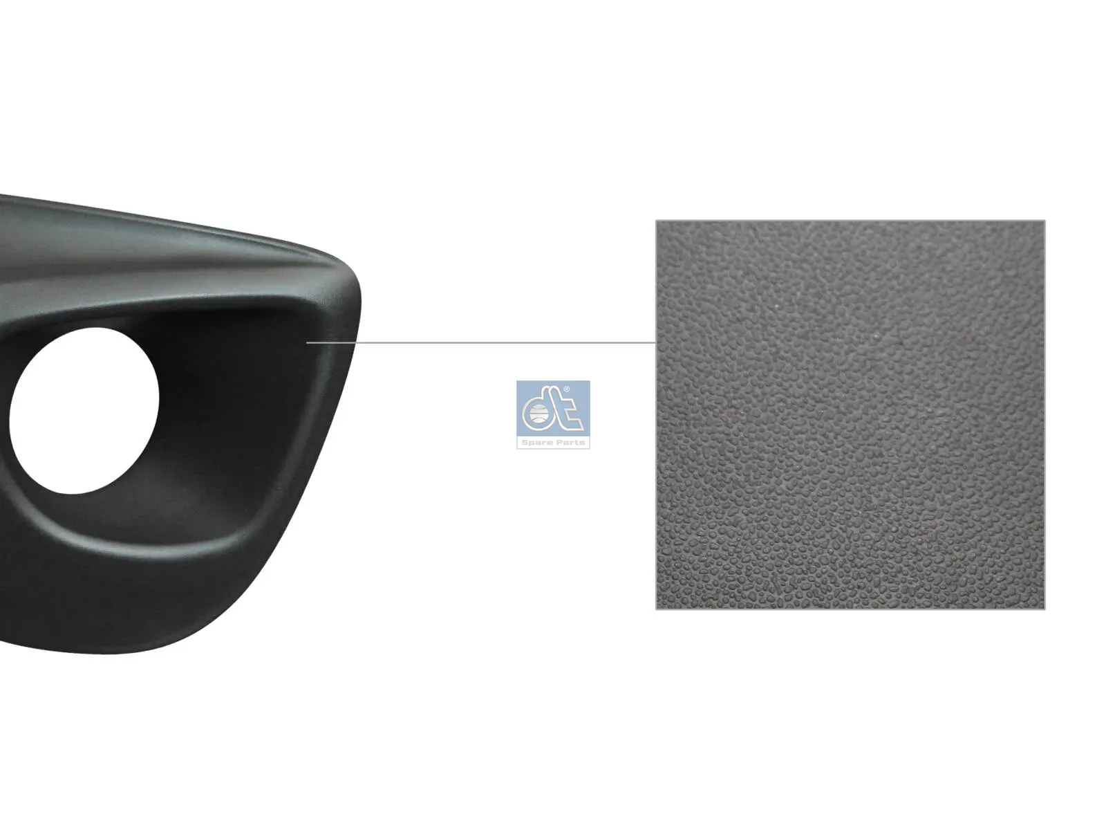 Bumperafdekking, voor, rechts