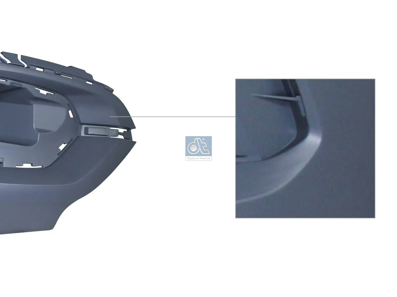 Bumper corner, front, right, primed