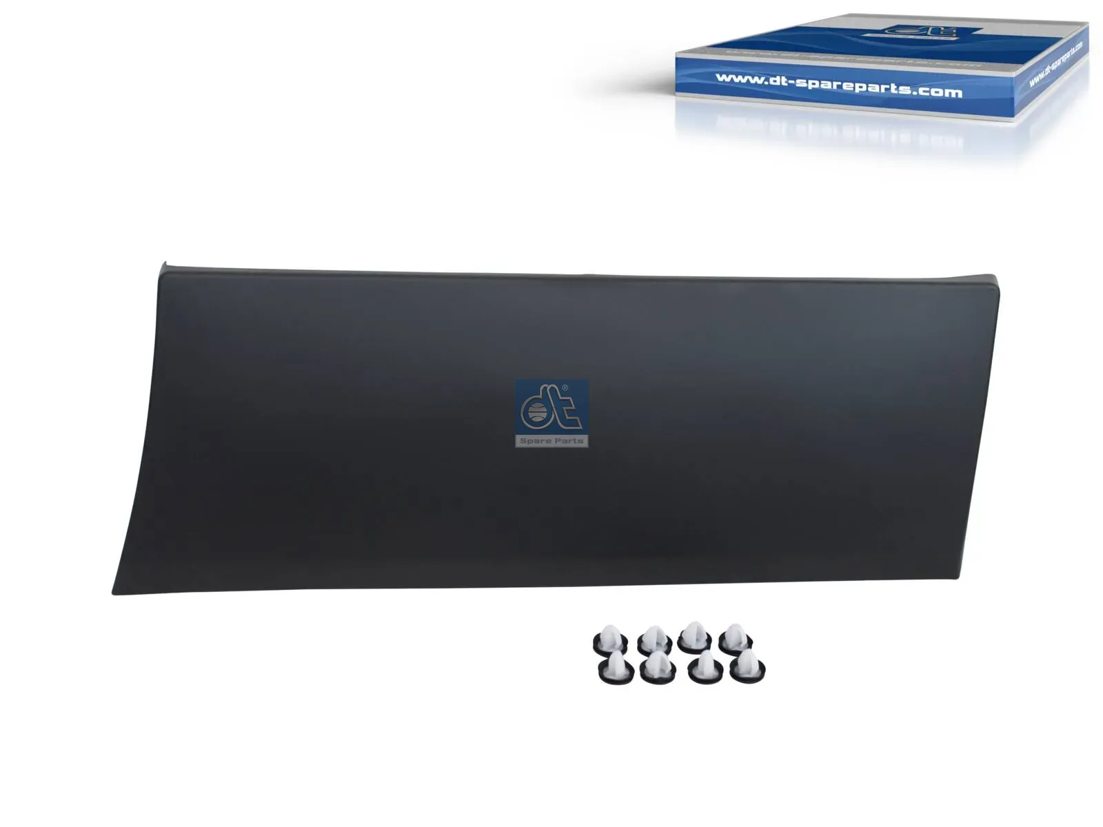 Cover moulding, lateral, left, black