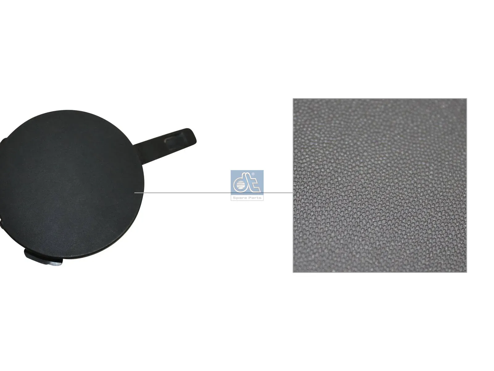 Cover, towing eye, front