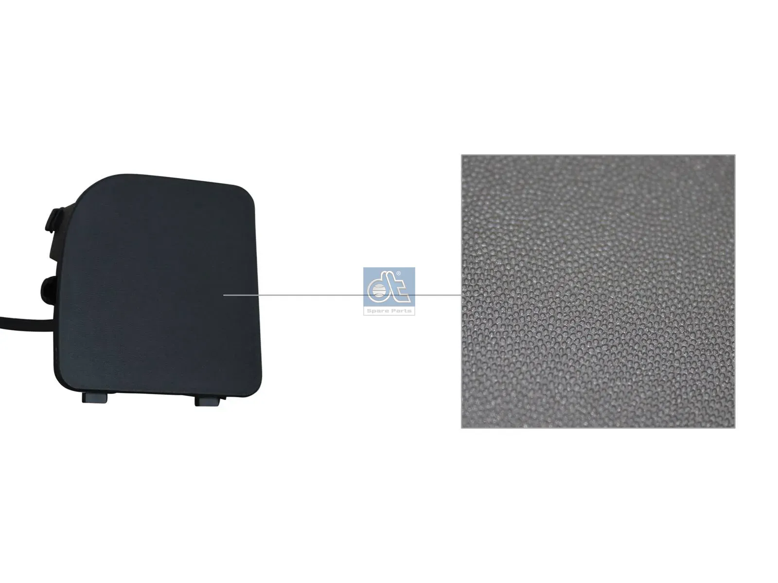 Cover, towing eye, front