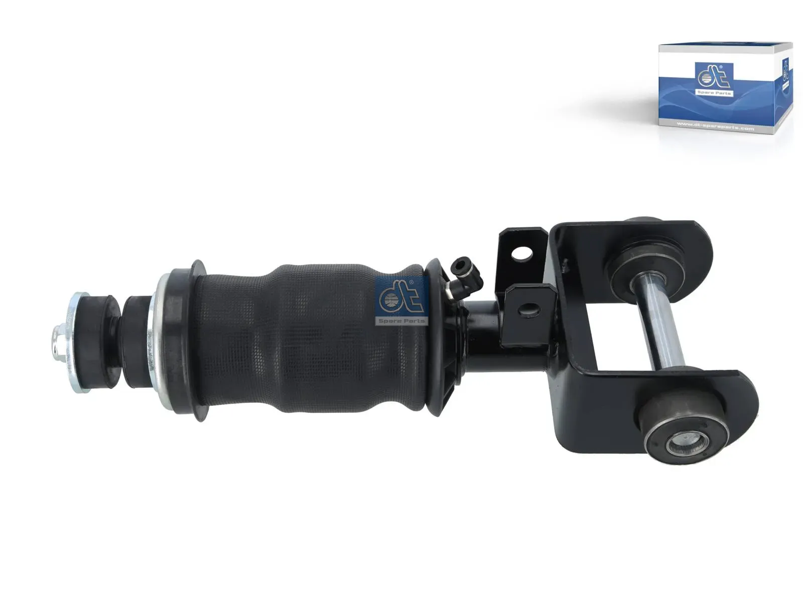 Cabin shock absorber, with air bellow