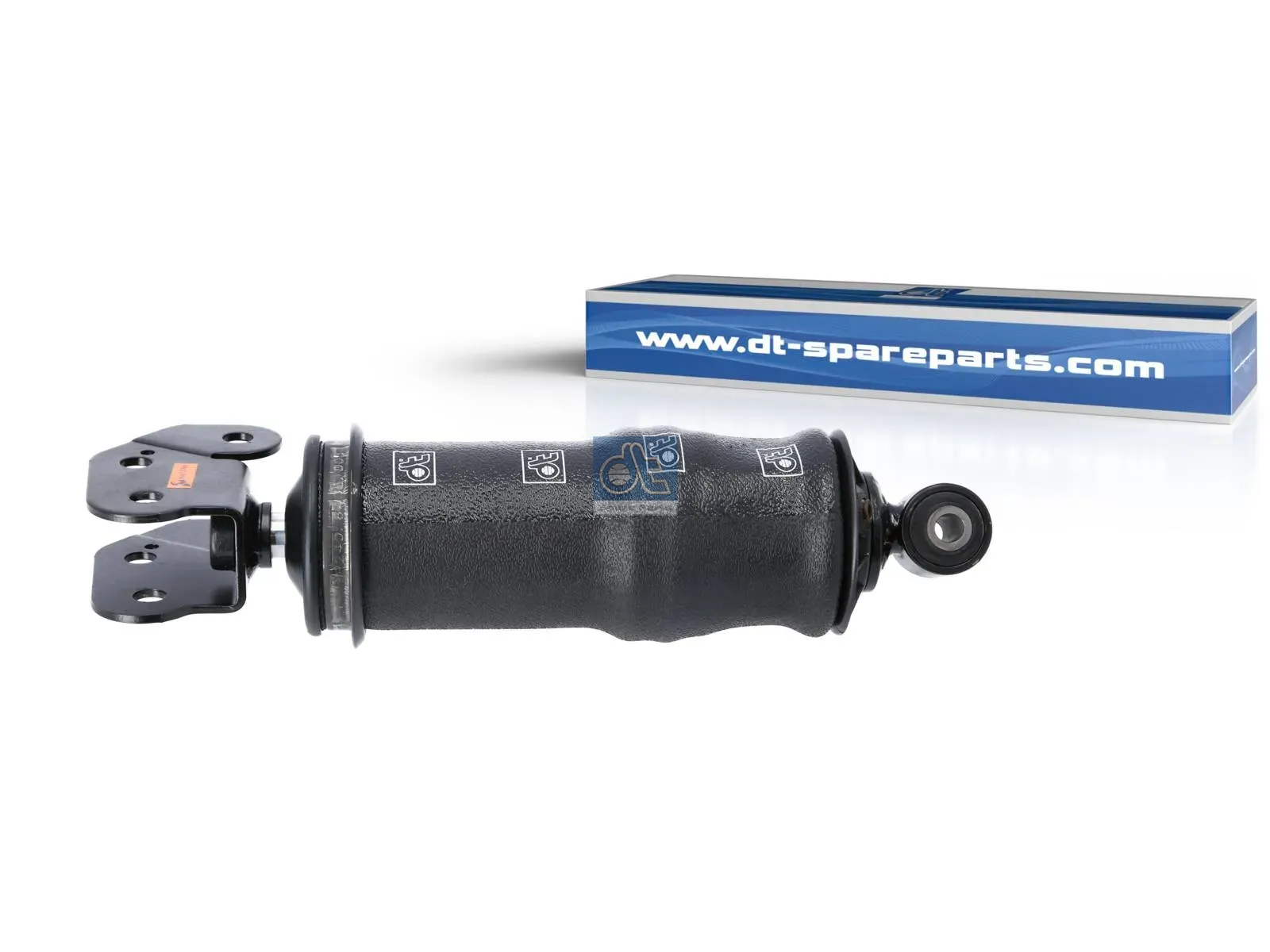 Cabin shock absorber, with air bellow