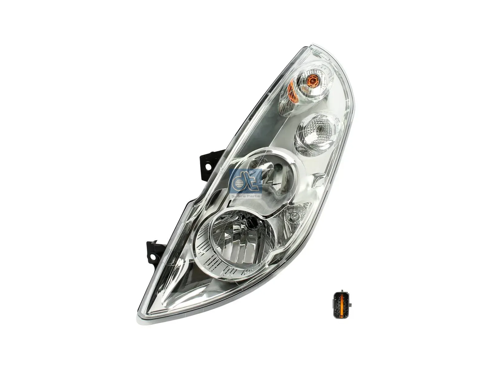 Farol principal, esquerdo, sem lâmpadas