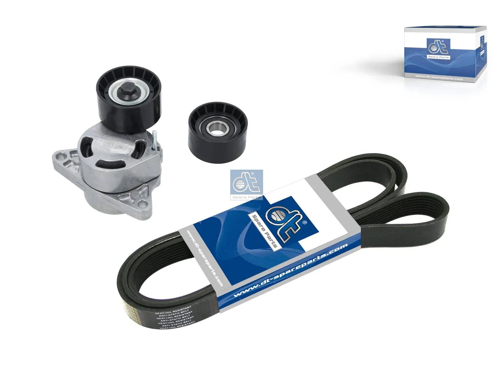 Jogo de tensor de correia, com correia micro v